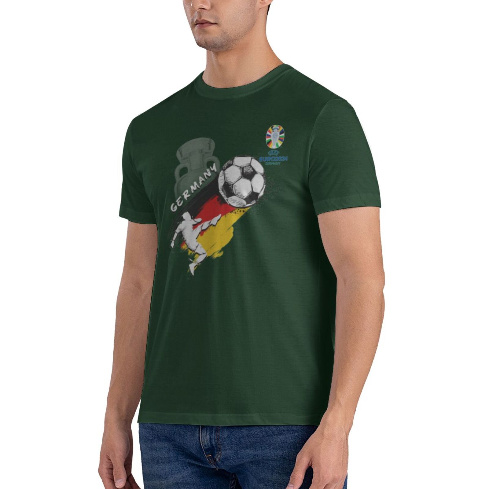 Men's Germany EURO 2024 Basic Short Sleeve T-Shirt BST1679