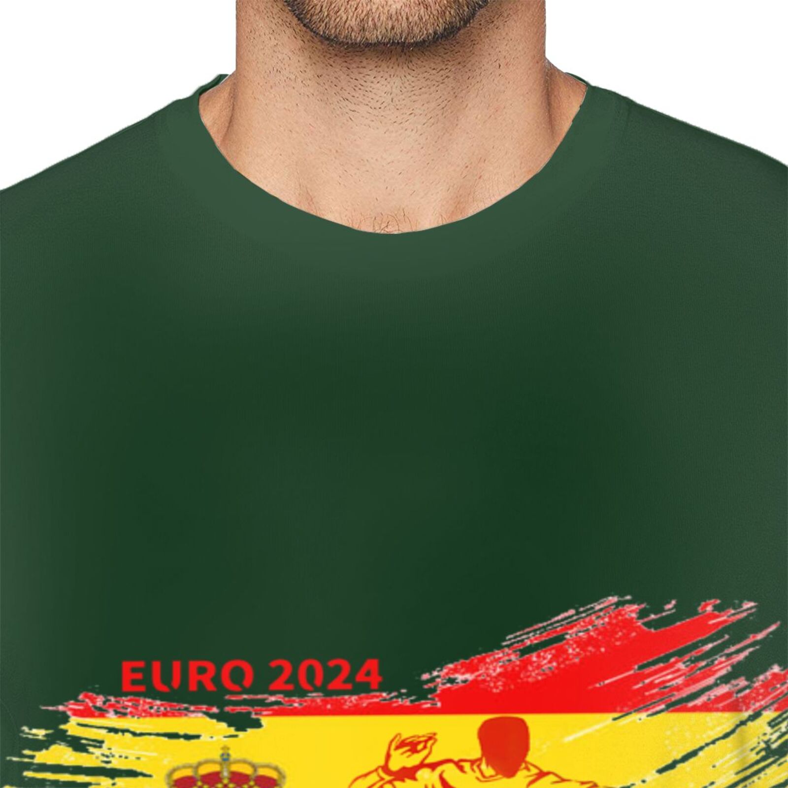 Men's Spain EURO 2024 Basic Short Sleeve T-Shirt BST1752
