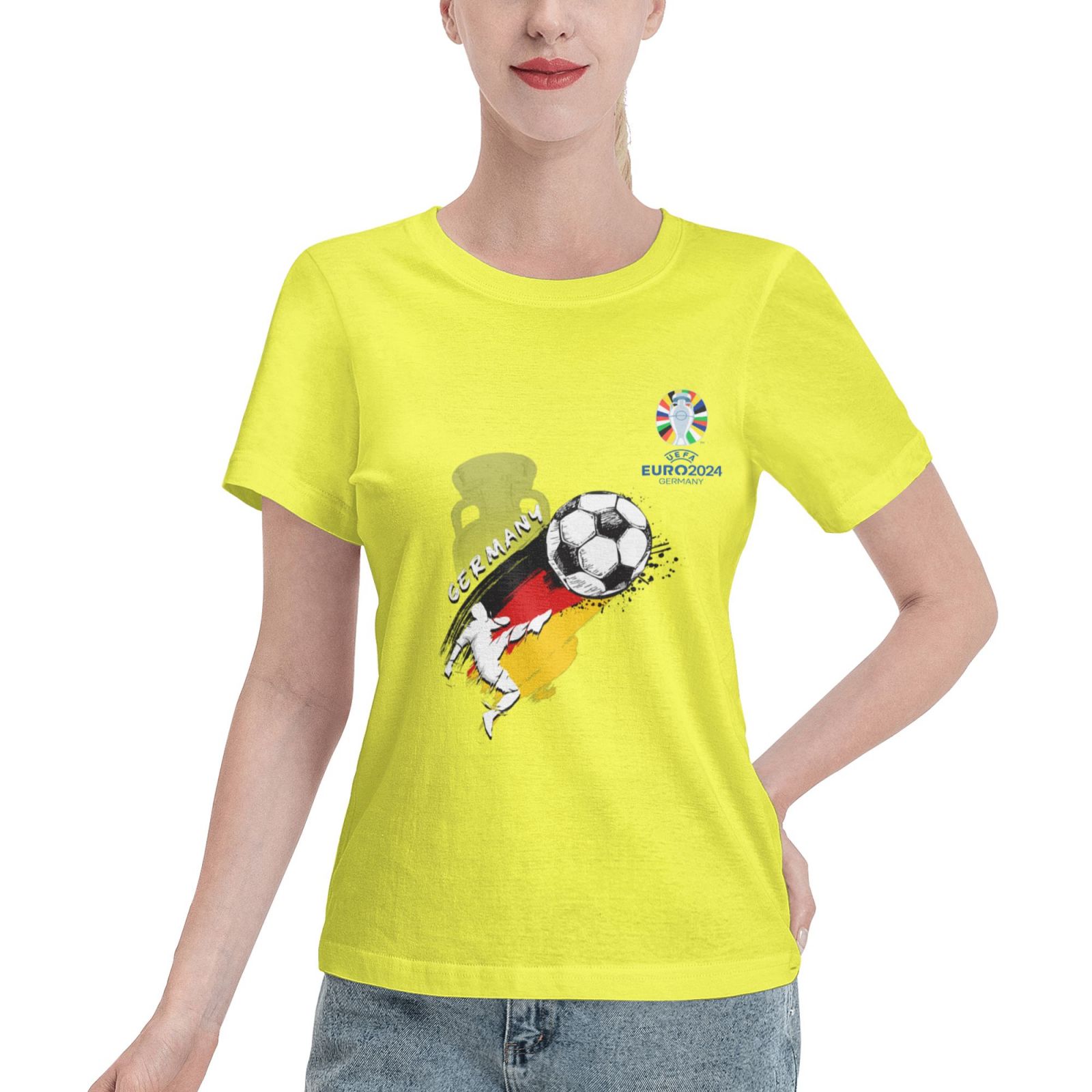 Women's Germany EURO 2024 Basic Short Sleeve T-Shirt WBT1680