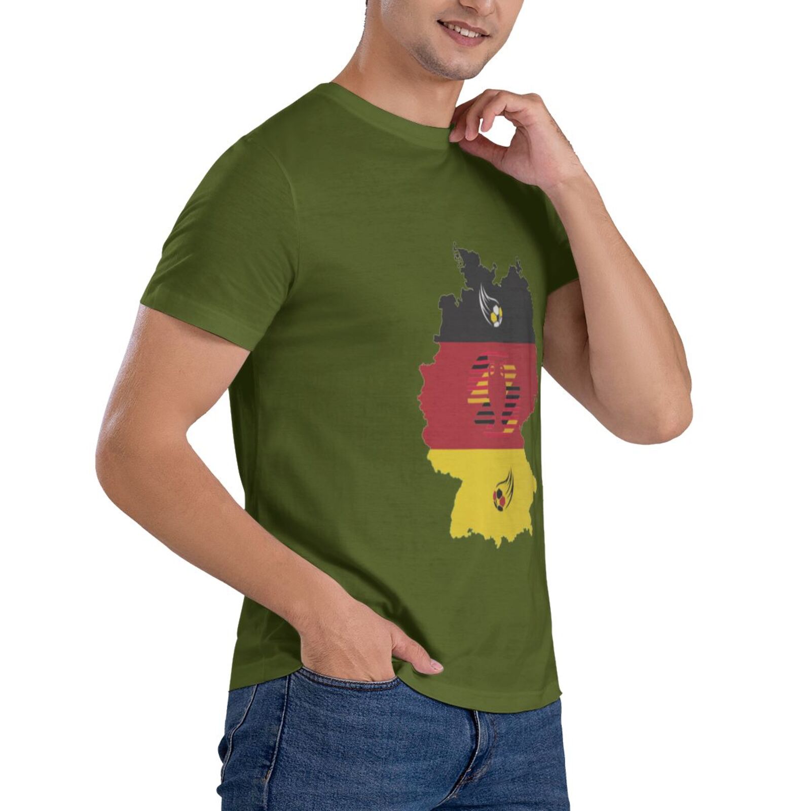 Men's Germany EURO 2024 Basic Short Sleeve T-Shirt BST1770