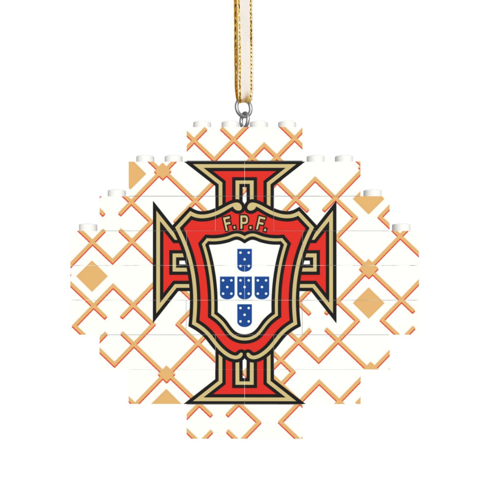 Portugal Building Block Puzzle Ornament BBP2178