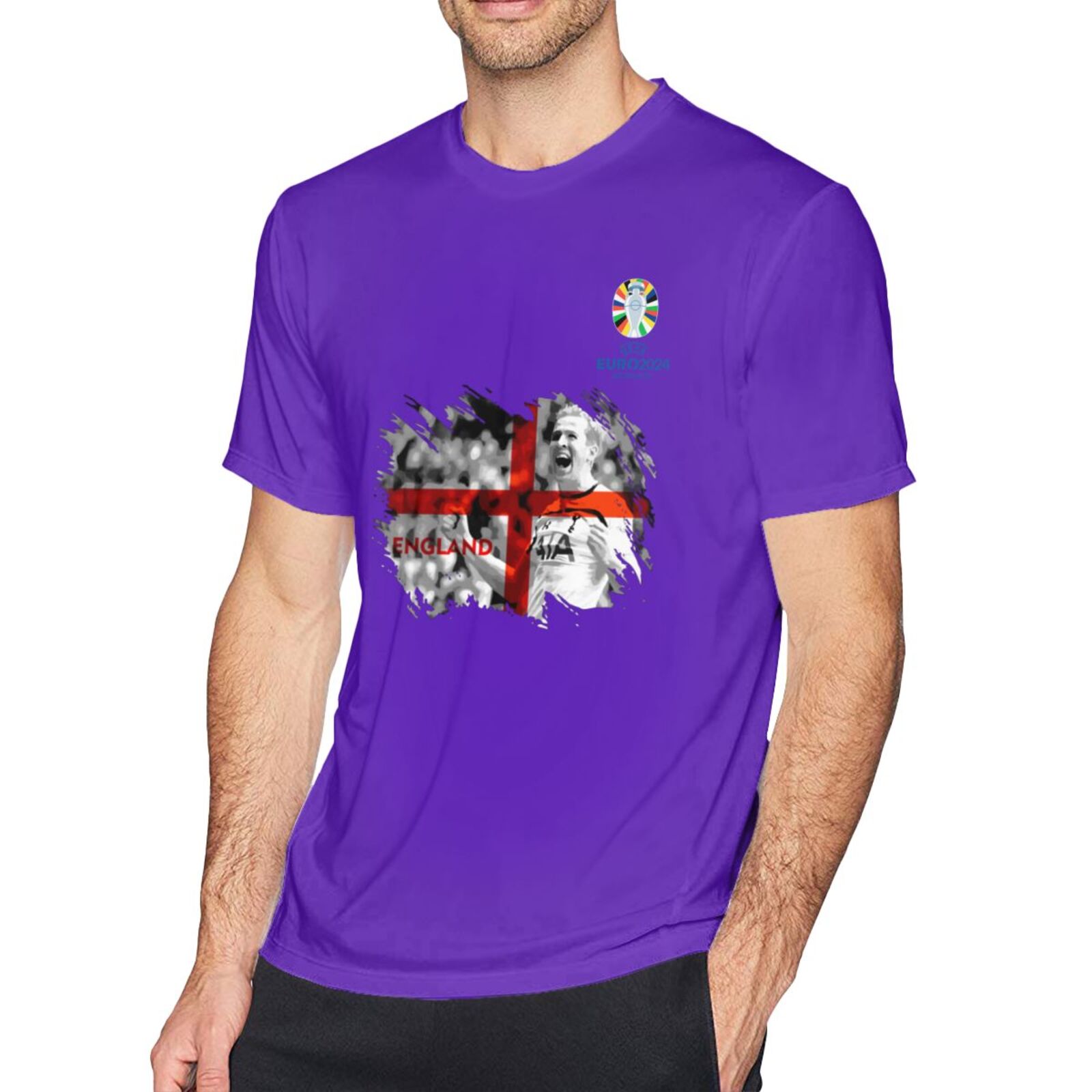Men's England EURO 2024 Basic Short Sleeve T-Shirt BST1713