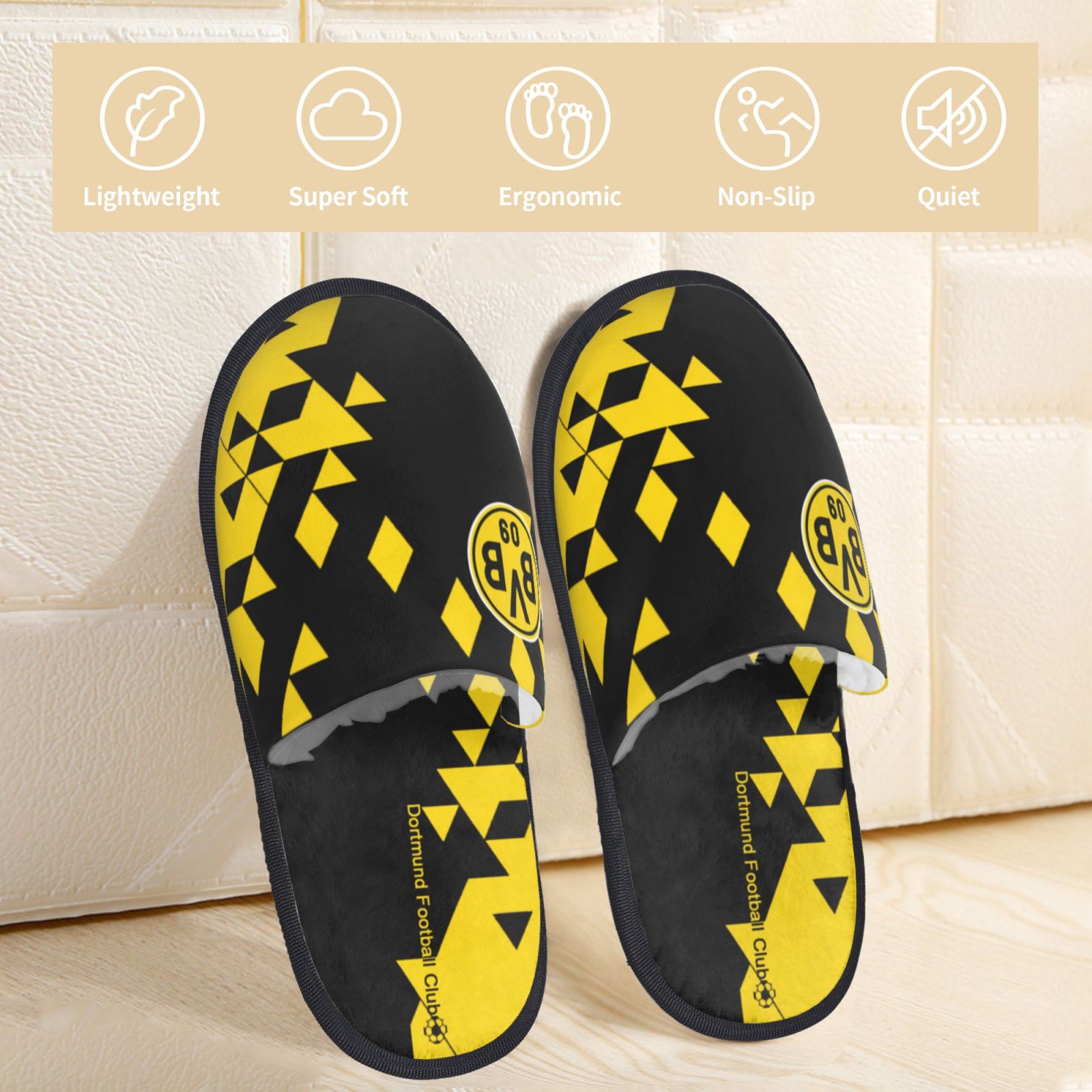 Borussia Dortmund Cotton Slippers FSP2341