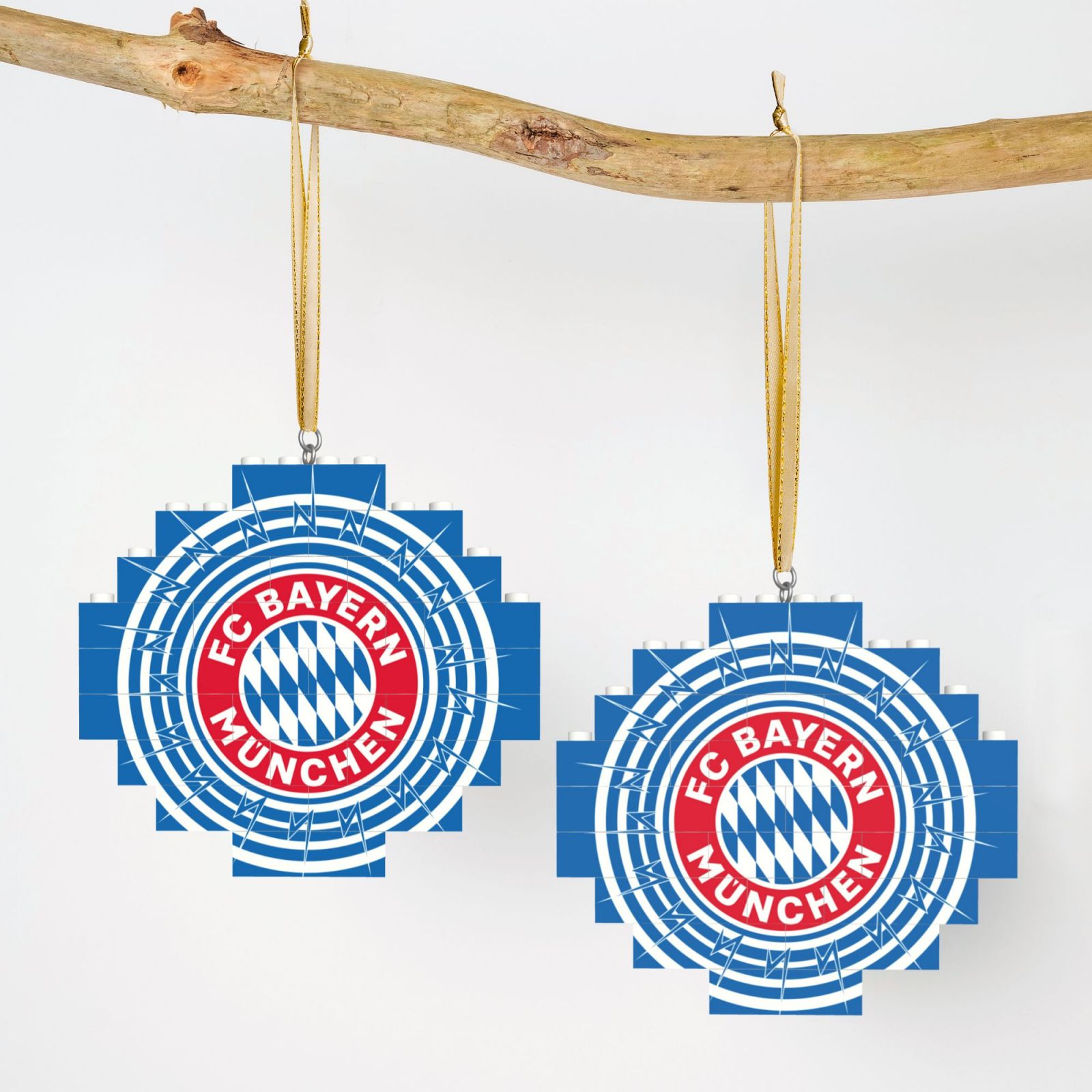Bayern Munich Building Block Puzzle Ornament BBP2192