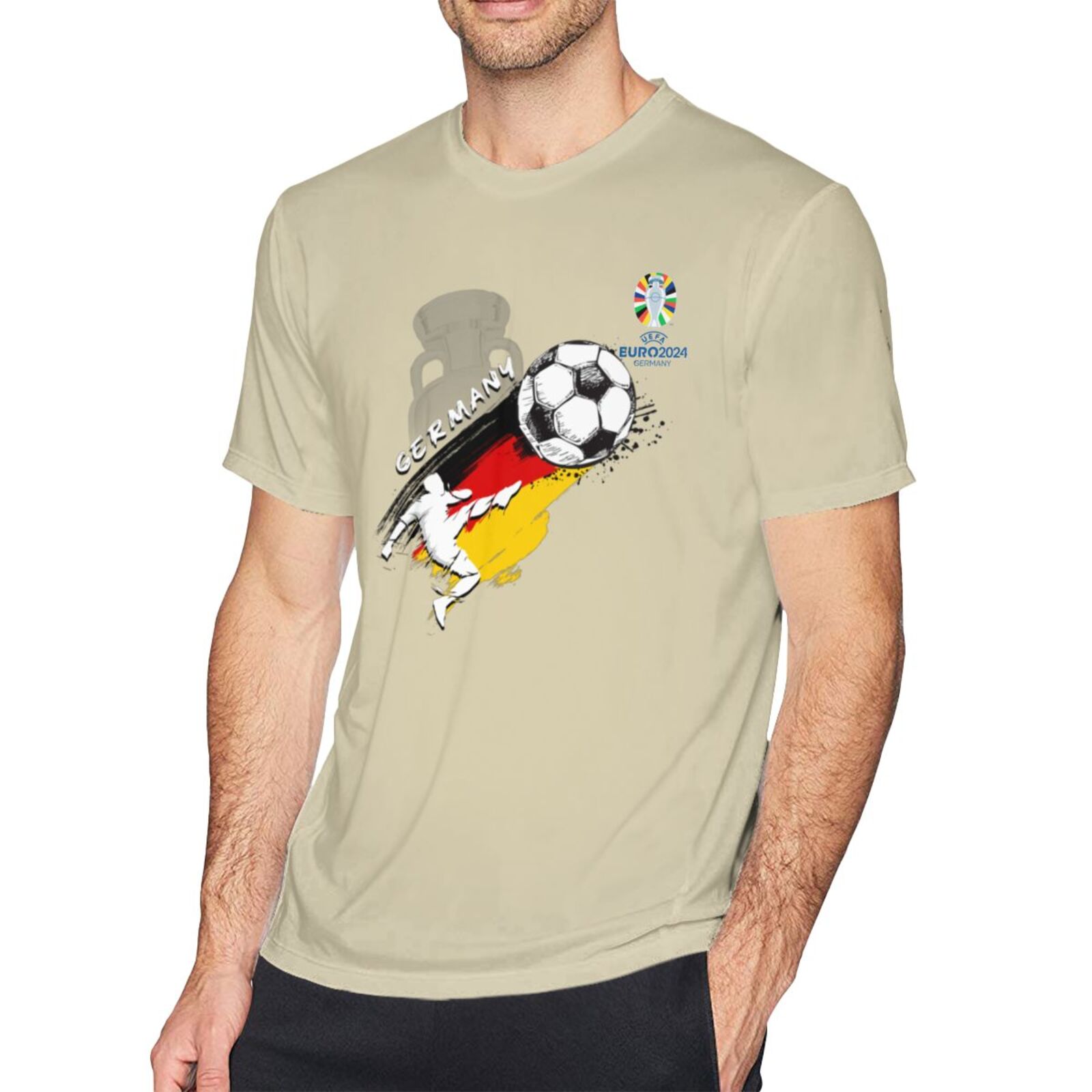 Men's Germany EURO 2024 Basic Short Sleeve T-Shirt BST1679