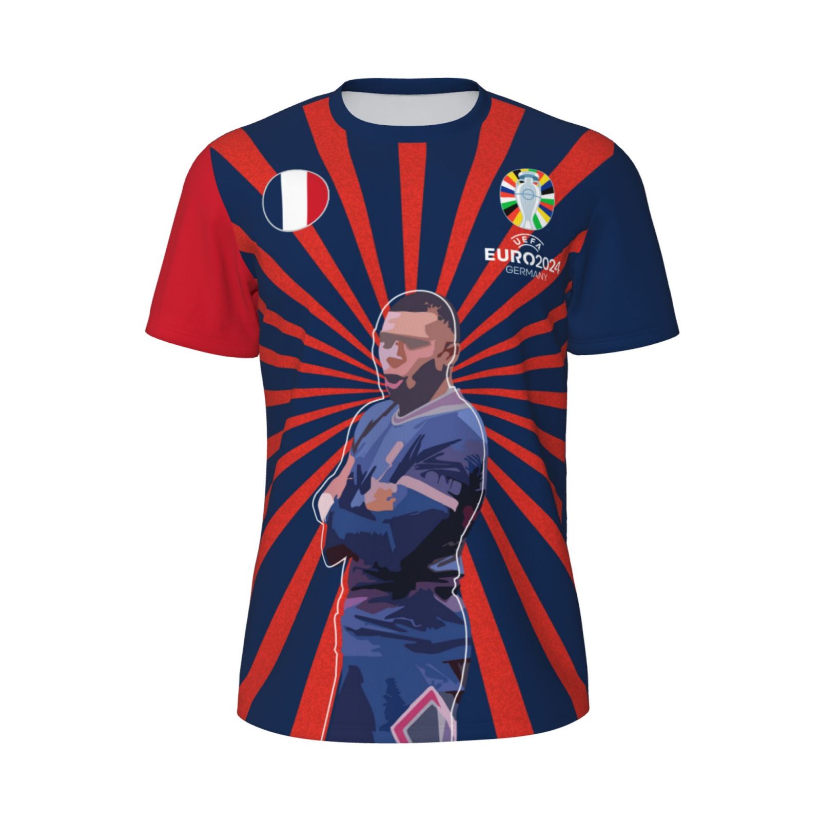 Men's France EURO 2024 Short Sleeved Mesh T-Shirt SMT1719