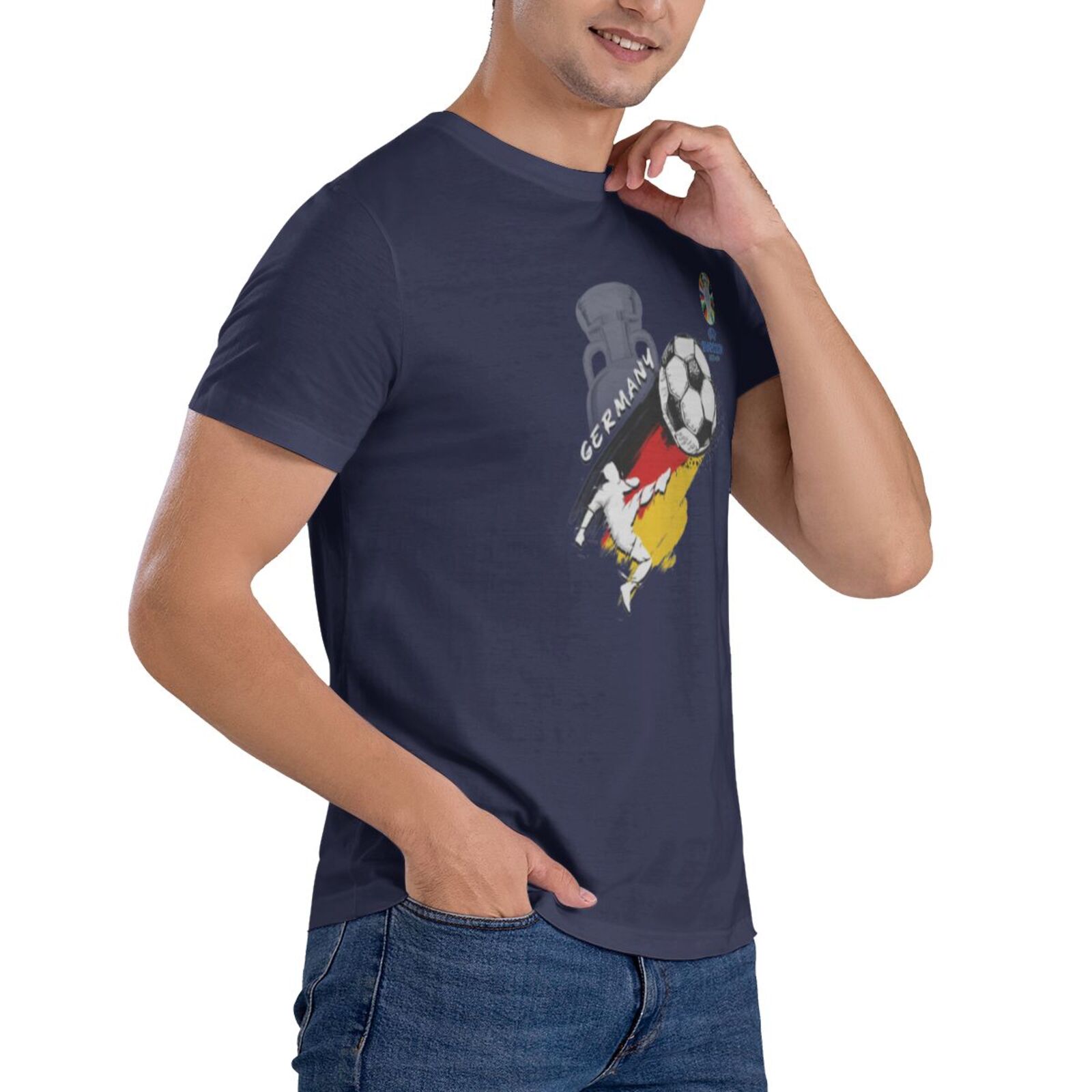 Men's Germany EURO 2024 Basic Short Sleeve T-Shirt BST1679