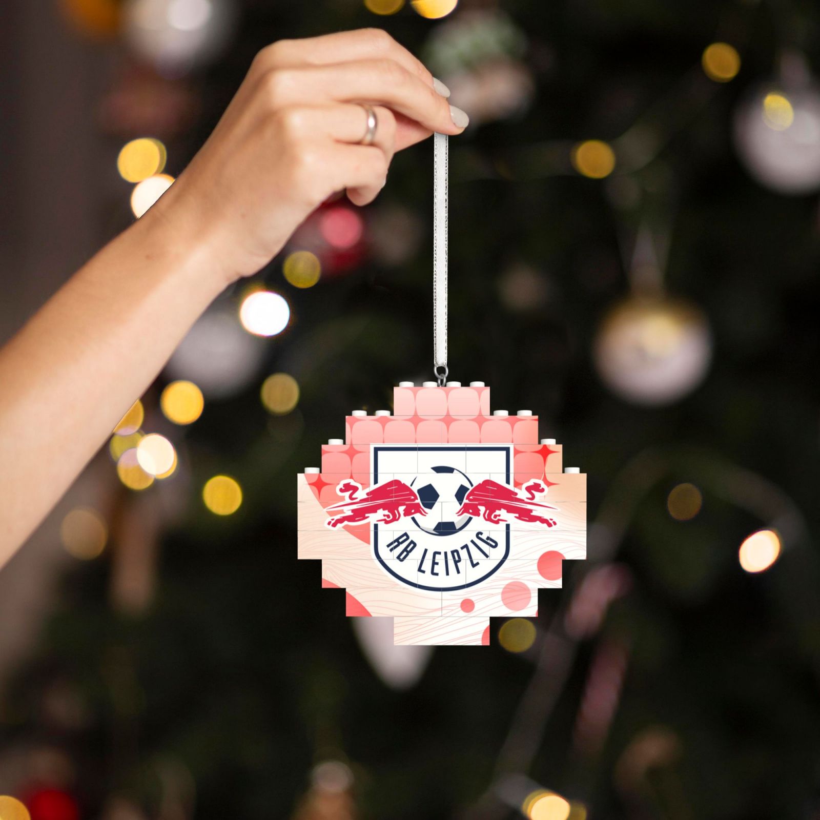 RB Leipzig Building Block Puzzle Ornament BBP2180