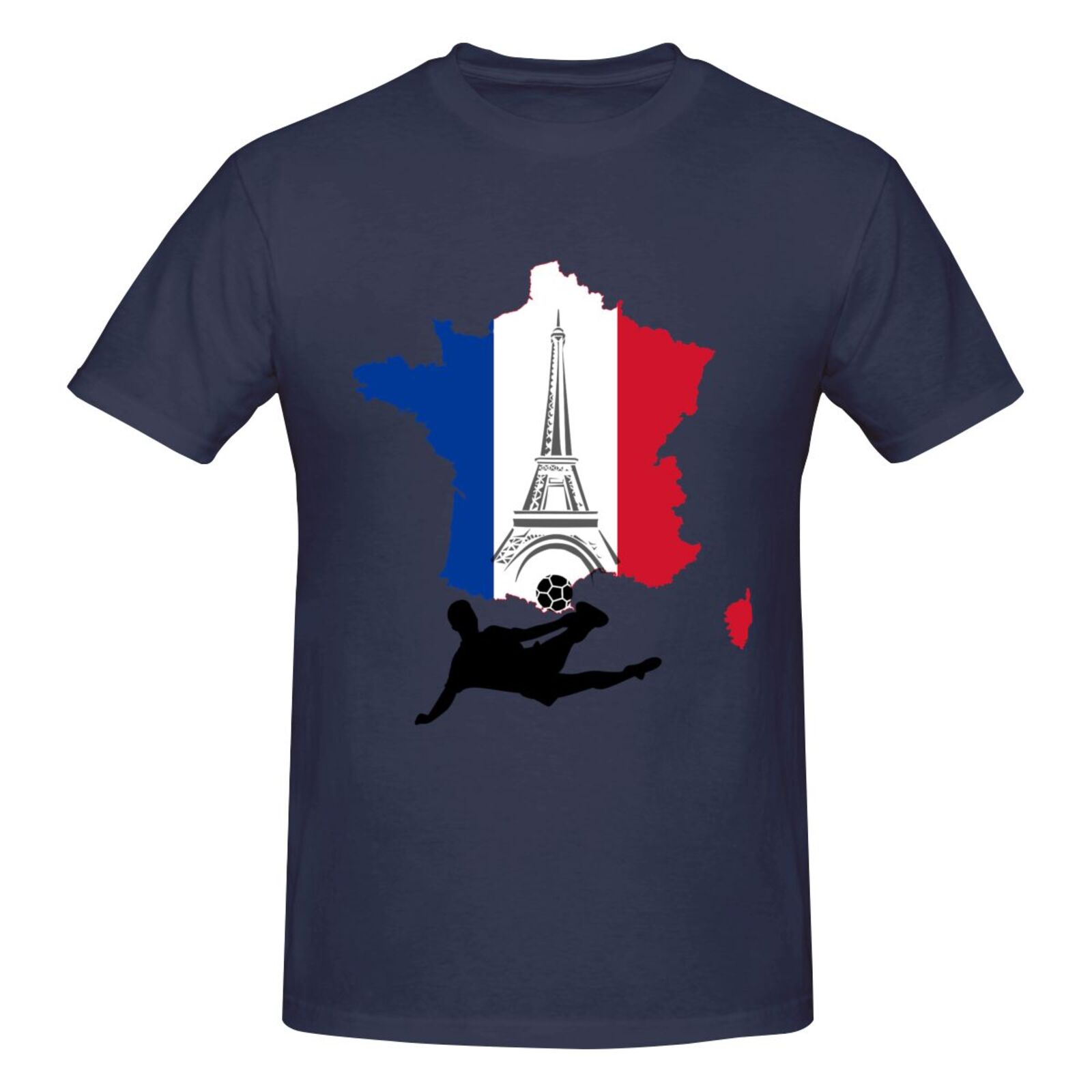 Men's France EURO 2024 Basic Short Sleeve T-Shirt BST1772
