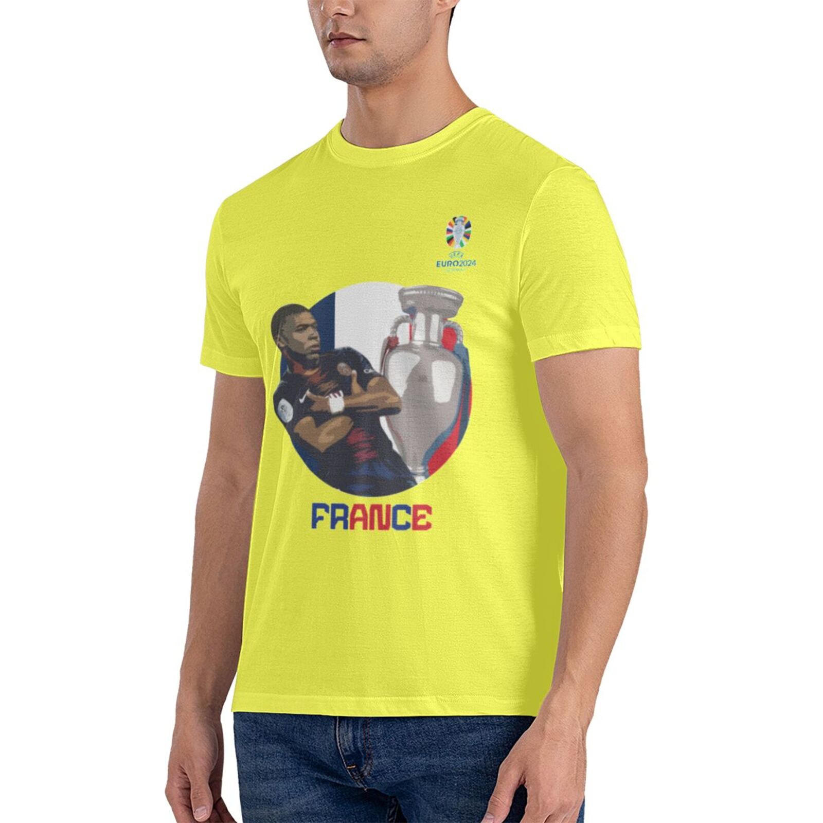 Men's France EURO 2024 Basic Short Sleeve T-Shirt BST1729