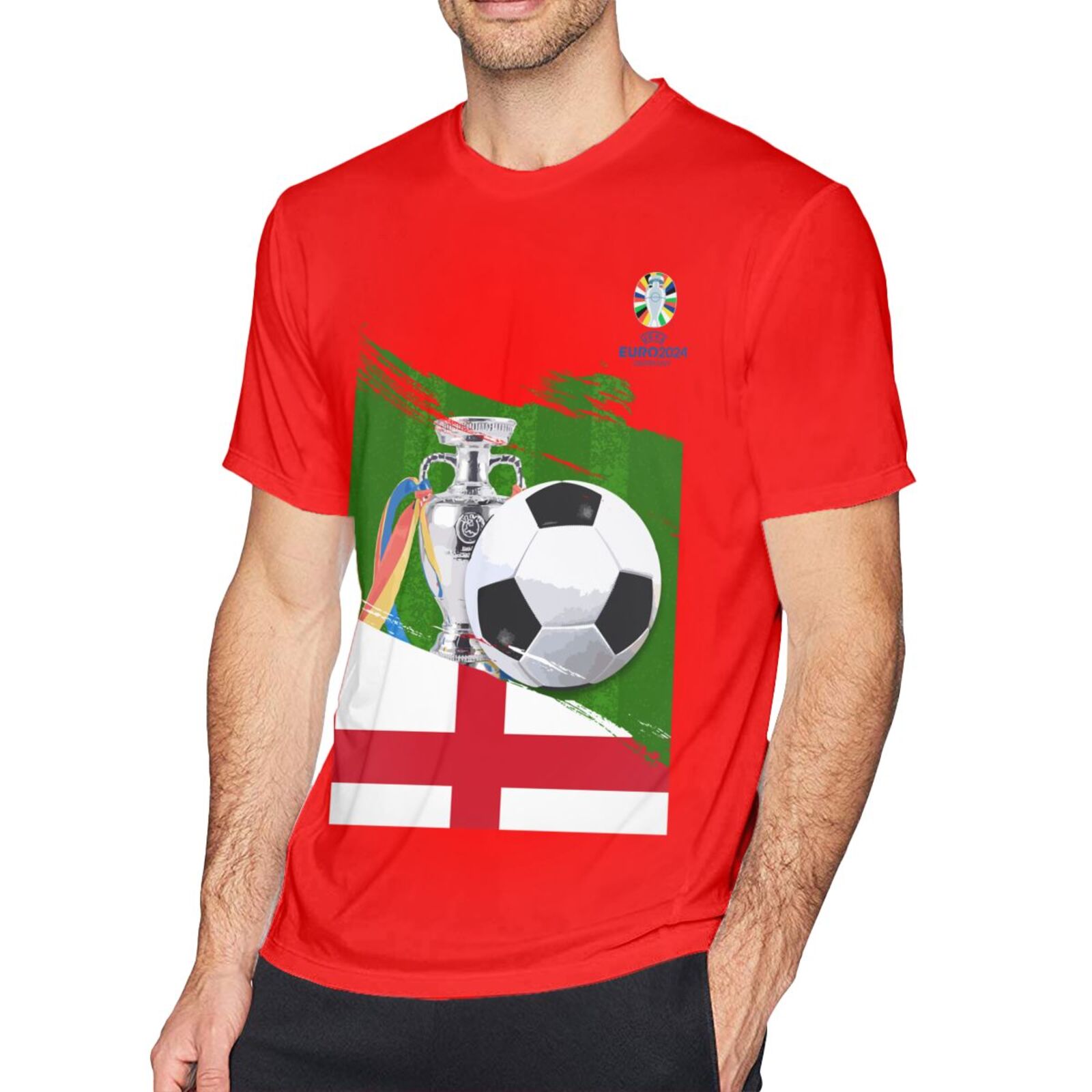 Men's England EURO 2024 Basic Short Sleeve T-Shirt BST1681