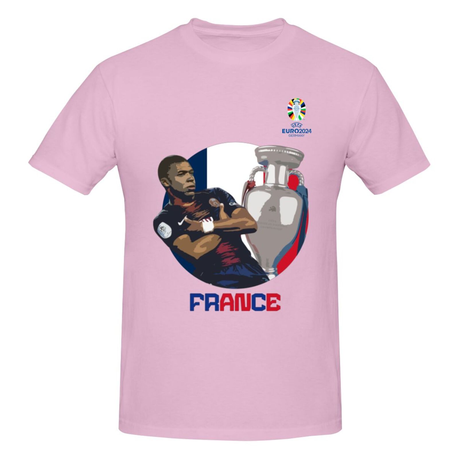 Men's France EURO 2024 Basic Short Sleeve T-Shirt BST1729