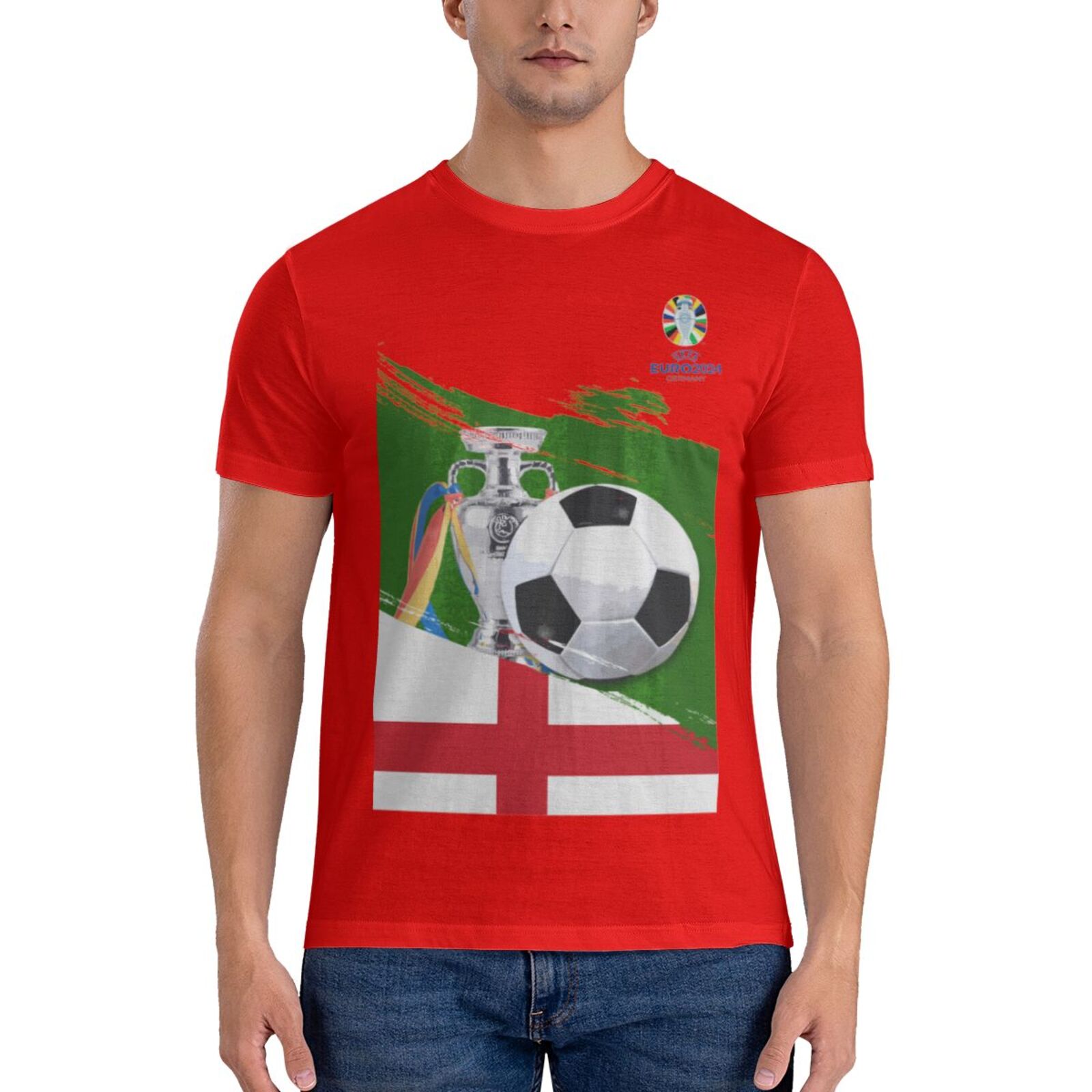 Men's England EURO 2024 Basic Short Sleeve T-Shirt BST1681