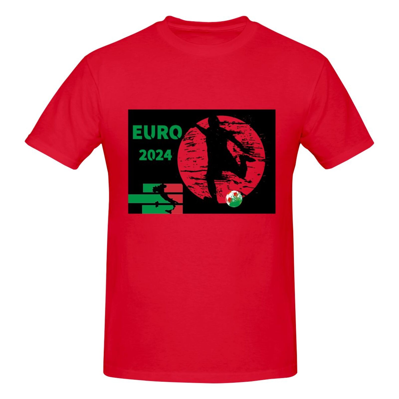 Men's Italy EURO 2024 Basic Short Sleeve T-Shirt BST1751