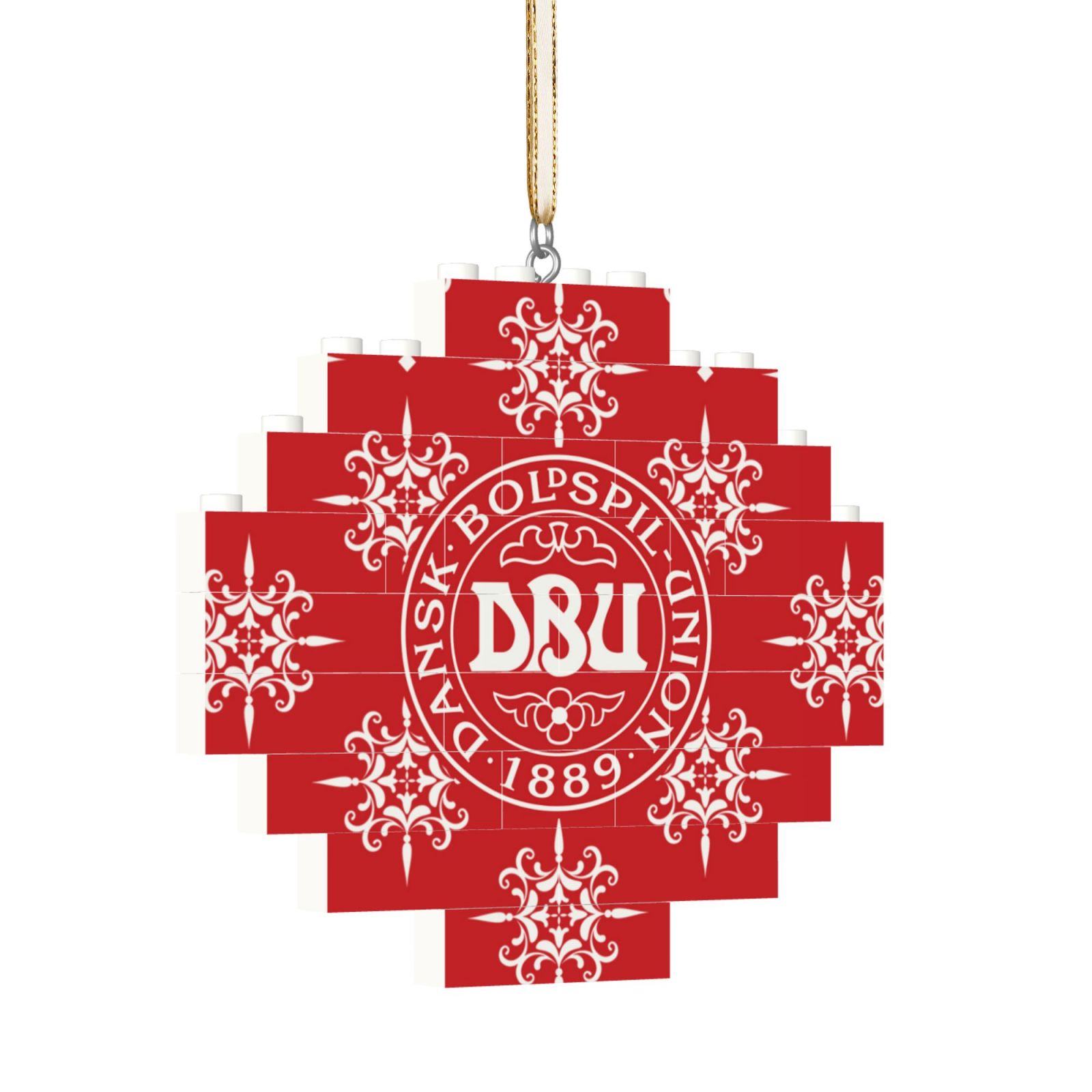 Denmark Building Block Puzzle Ornament BBP2177