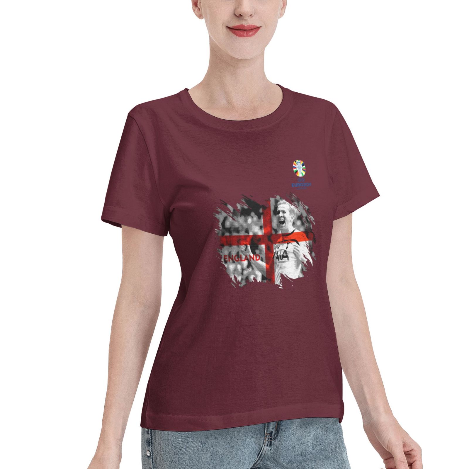Woman's England EURO 2024 Basic Short Sleeve T-Shirt WBT1712