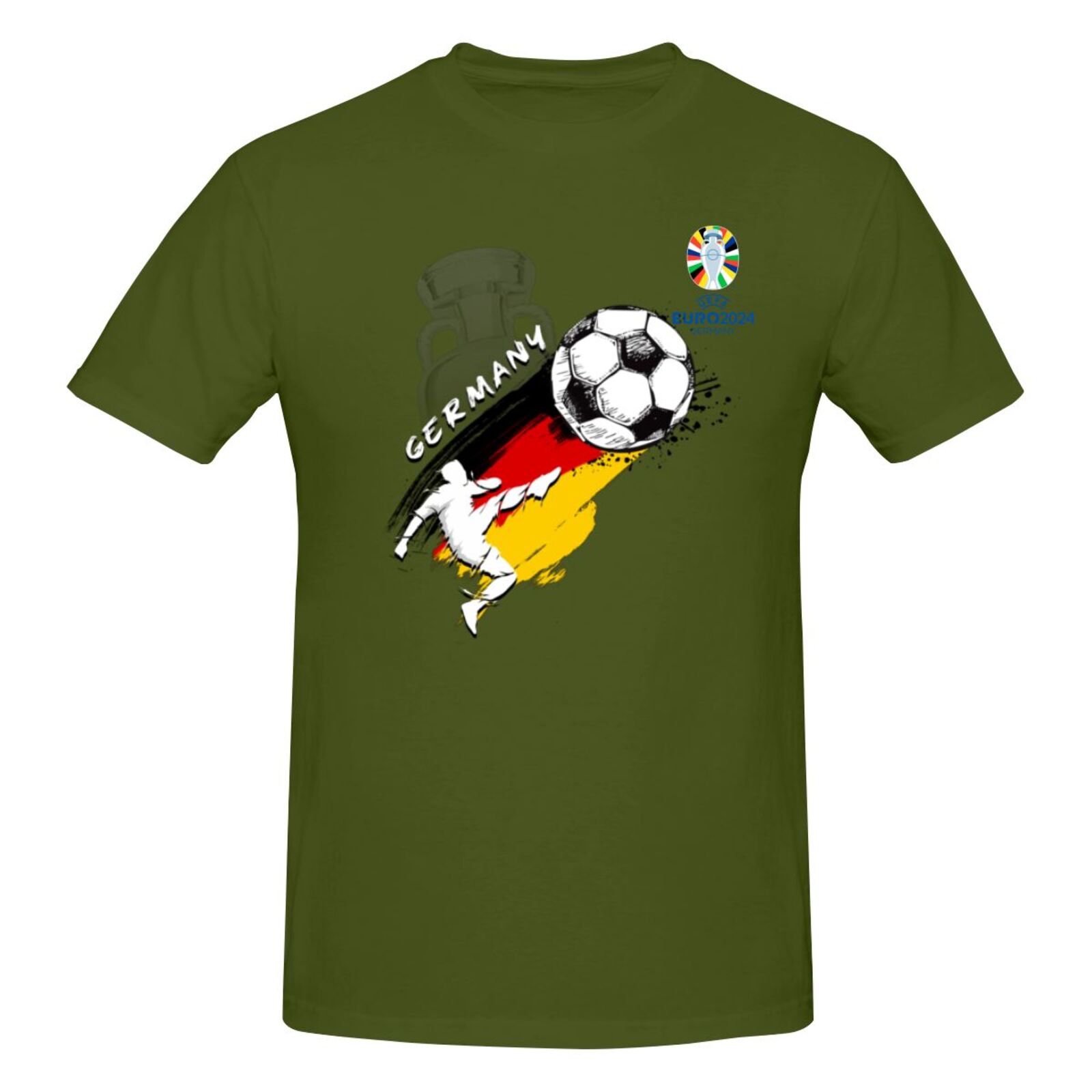 Men's Germany EURO 2024 Basic Short Sleeve T-Shirt BST1679