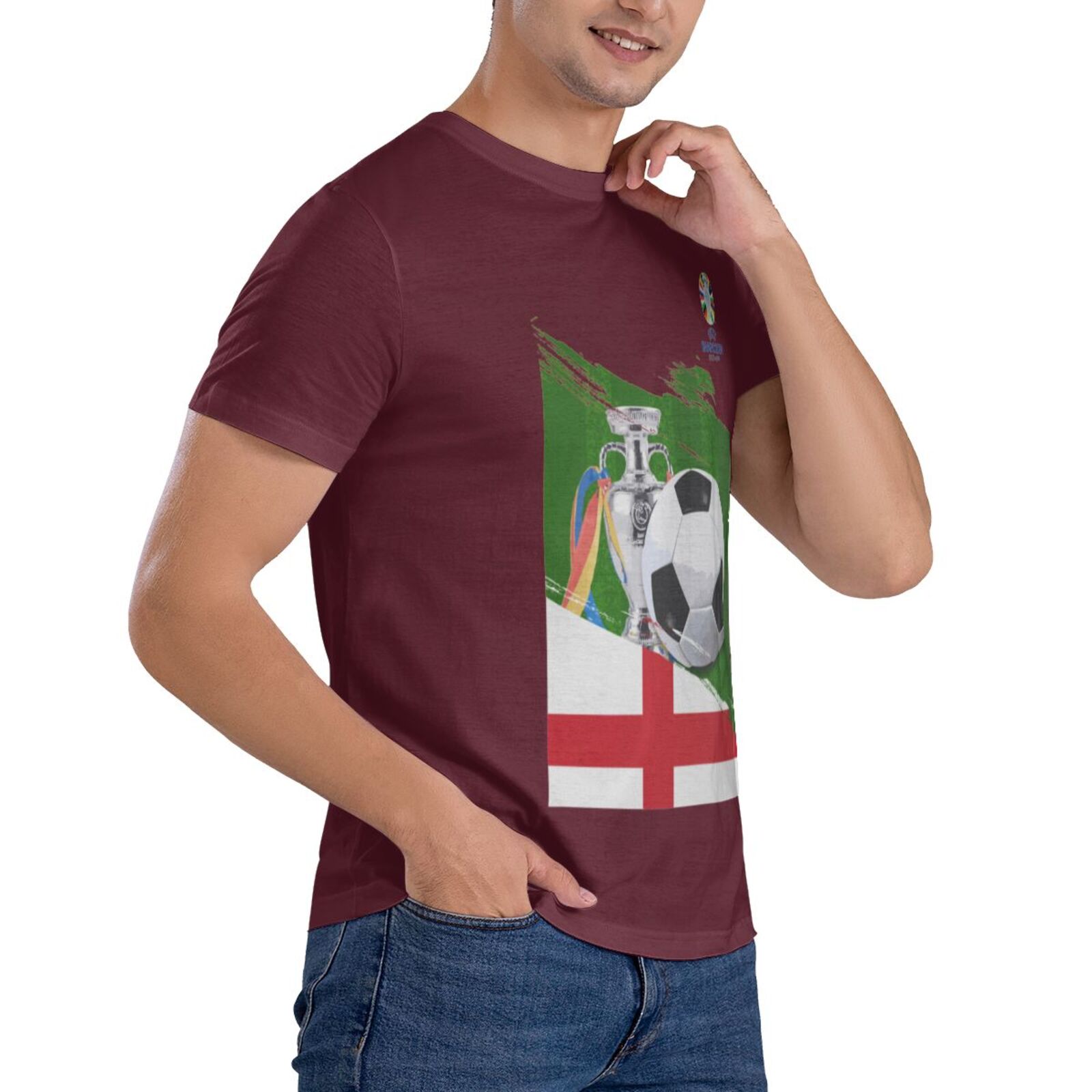 Men's England EURO 2024 Basic Short Sleeve T-Shirt BST1681