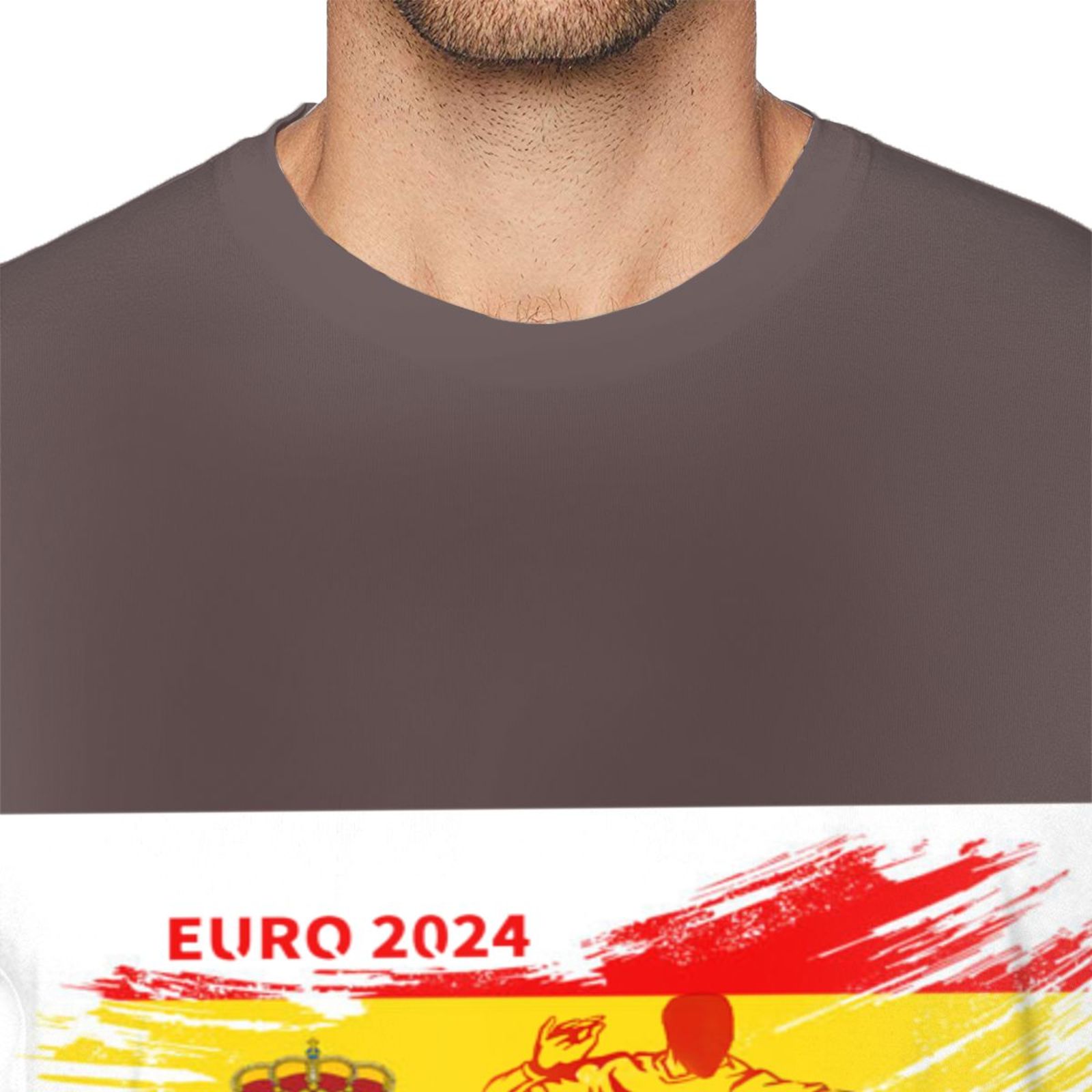 Men's Spain EURO 2024 Basic Short Sleeve T-Shirt BST1753