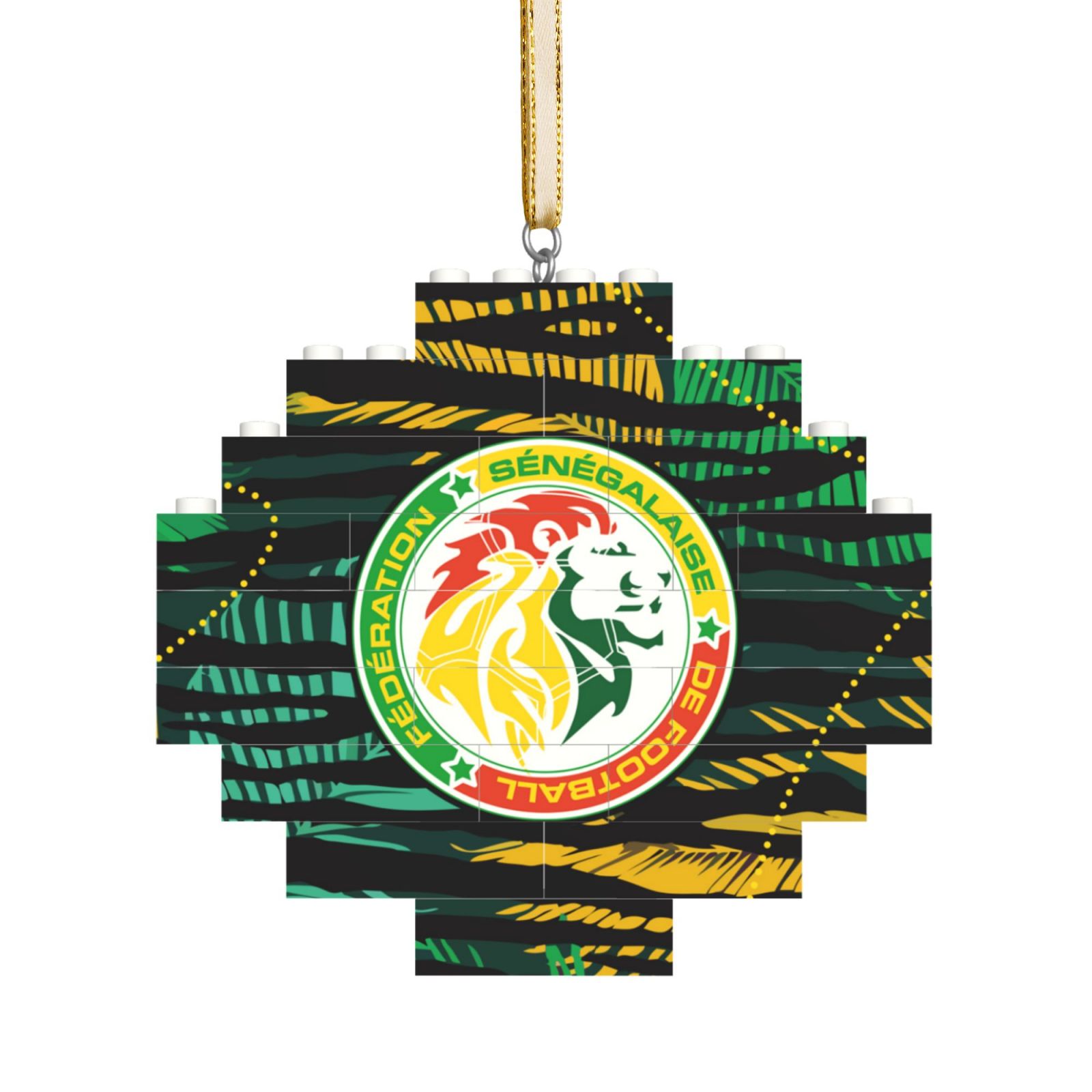 Senegal Building Block Puzzle Ornament BBP2108