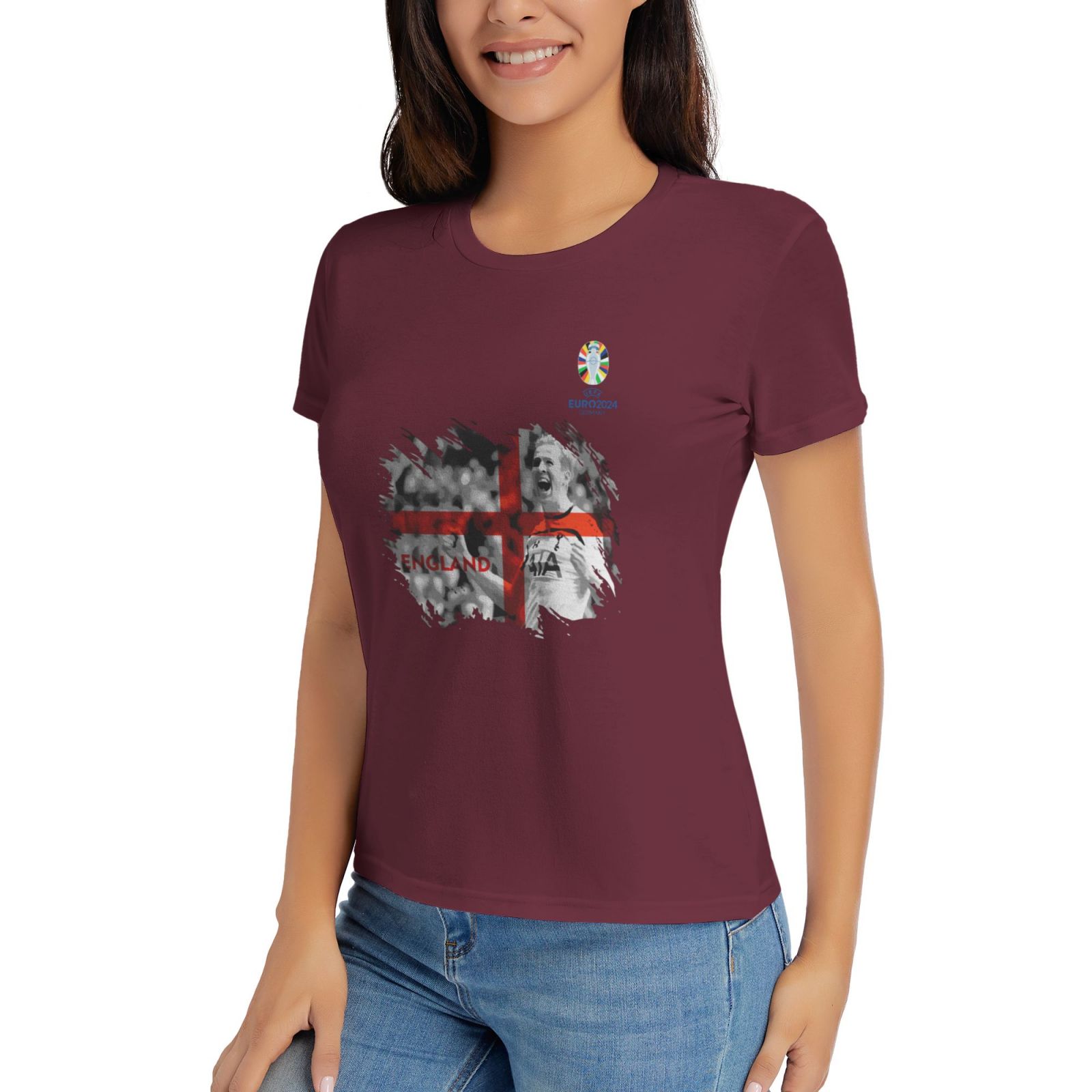 Woman's England EURO 2024 Basic Short Sleeve T-Shirt WBT1712