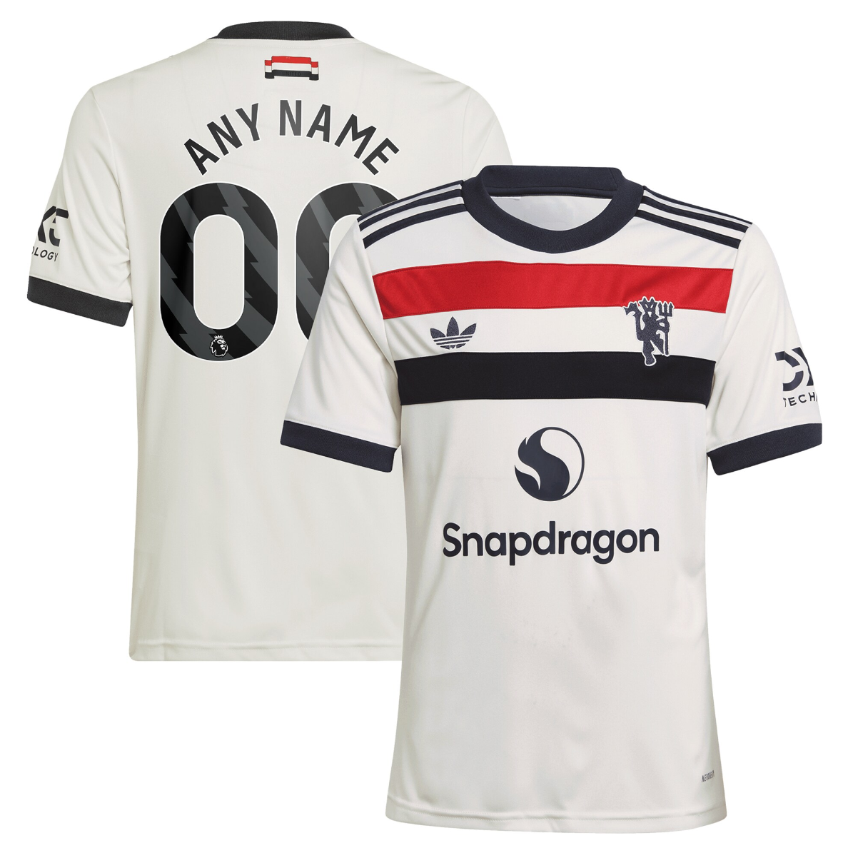 Men's Originals Cream Manchester United 2024/25 Home Replica Custom Jersey