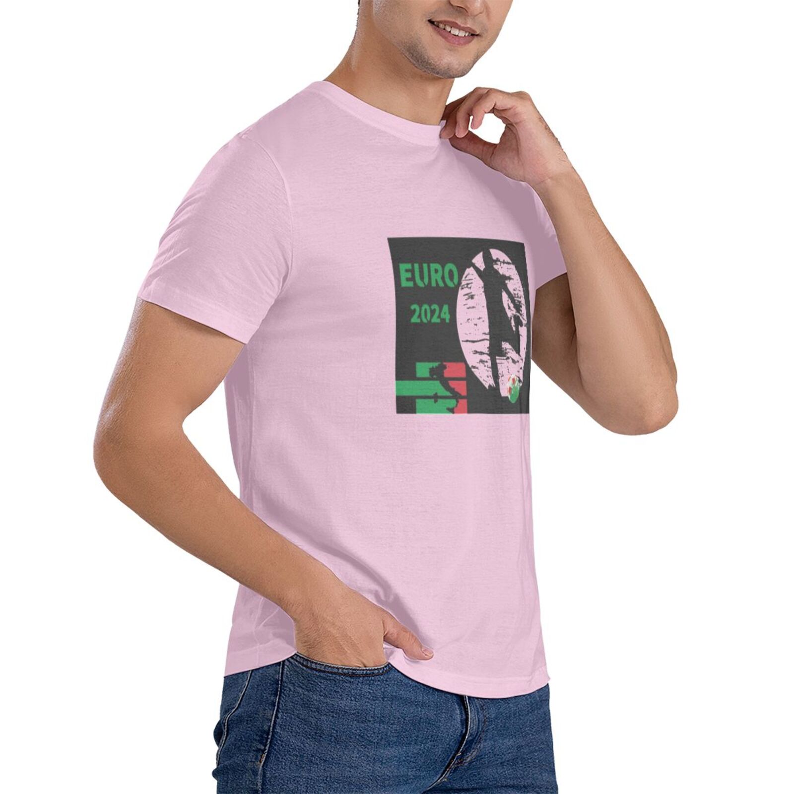 Men's Italy EURO 2024 Basic Short Sleeve T-Shirt BST1751