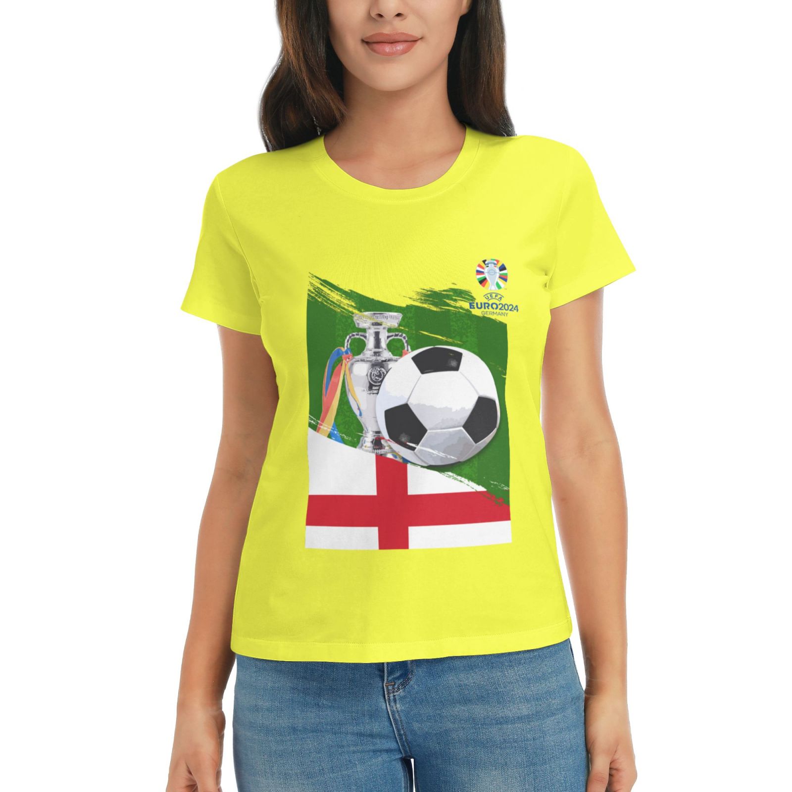 Women's England EURO 2024 Basic Short Sleeve T-Shirt WBT1682