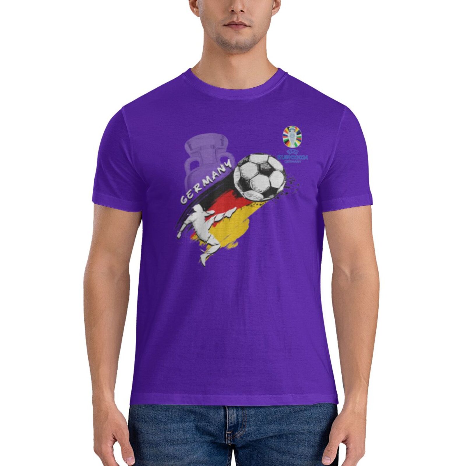 Men's Germany EURO 2024 Basic Short Sleeve T-Shirt BST1679