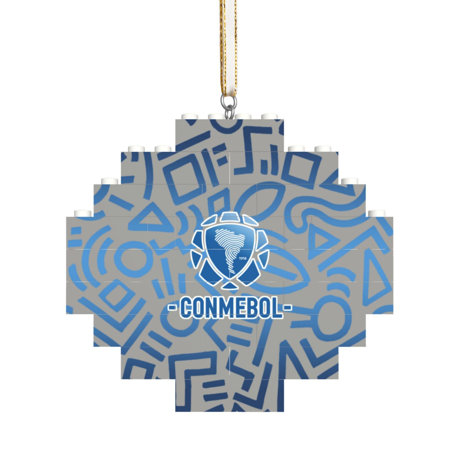 South American Building Block Puzzle Ornament BBP1987