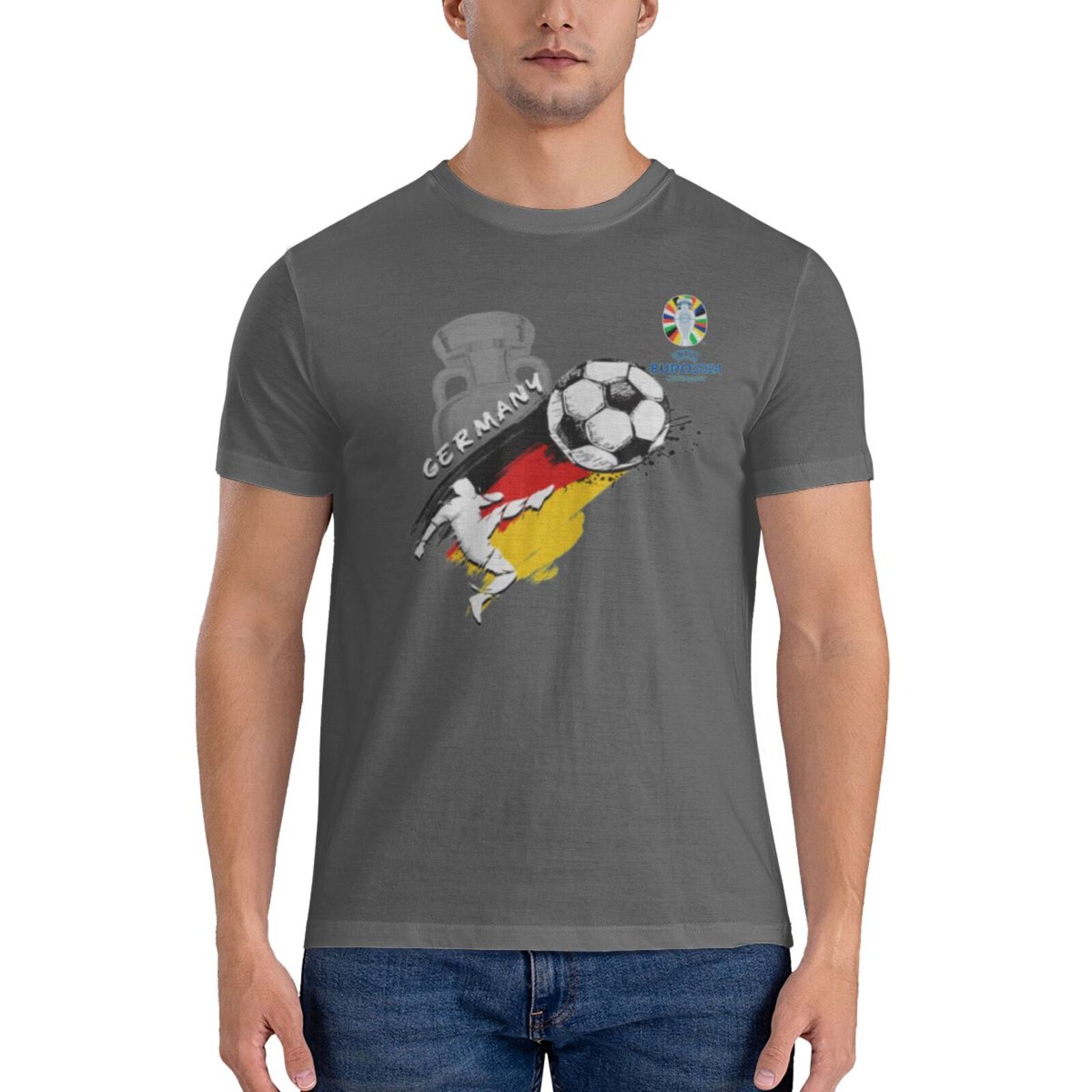 Men's Germany EURO 2024 Basic Short Sleeve T-Shirt BST1679