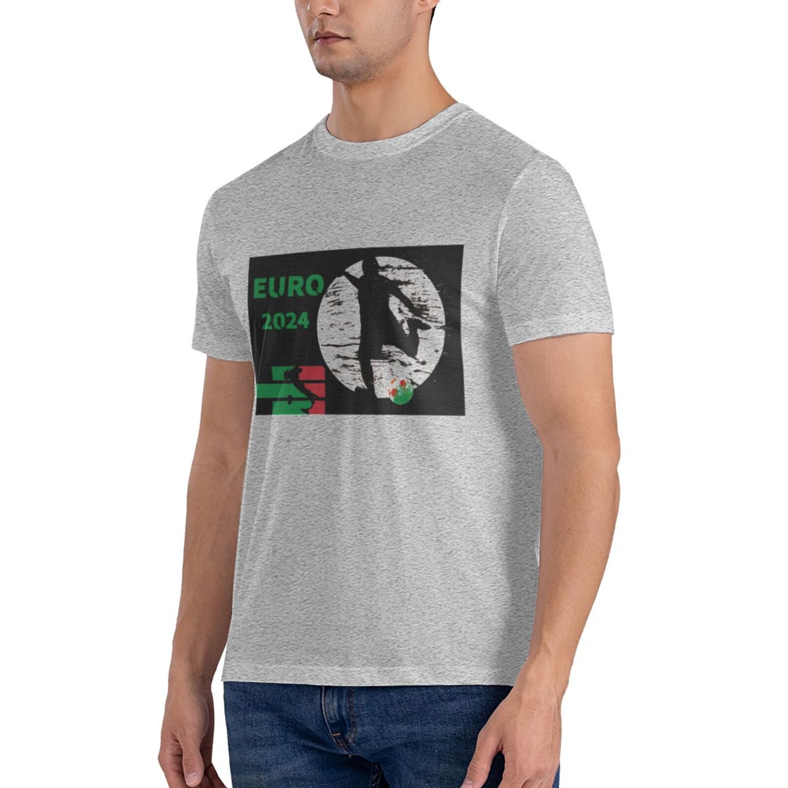 Men's Italy EURO 2024 Basic Short Sleeve T-Shirt BST1751