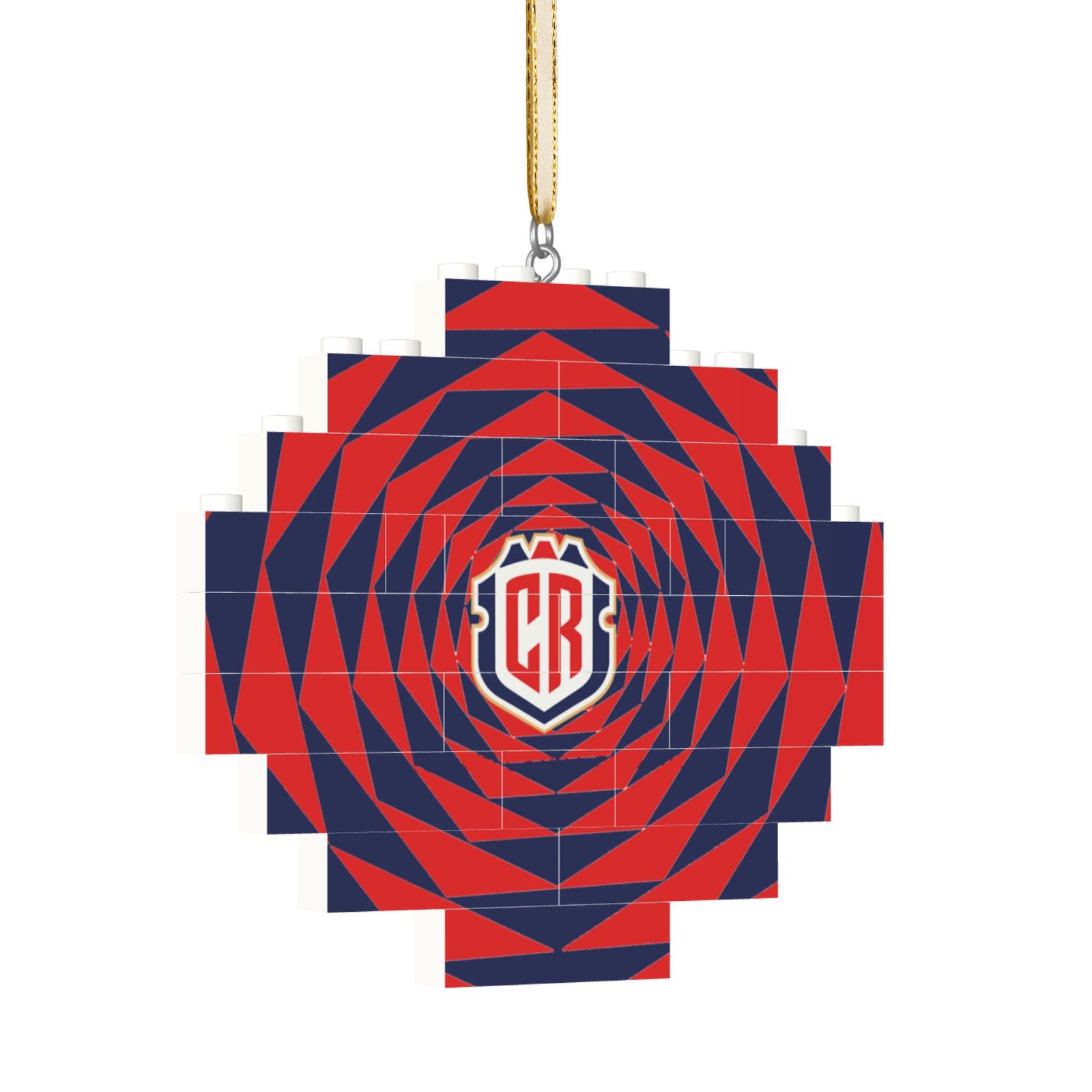 Costa Rica Building Block Puzzle Ornament BBP2016
