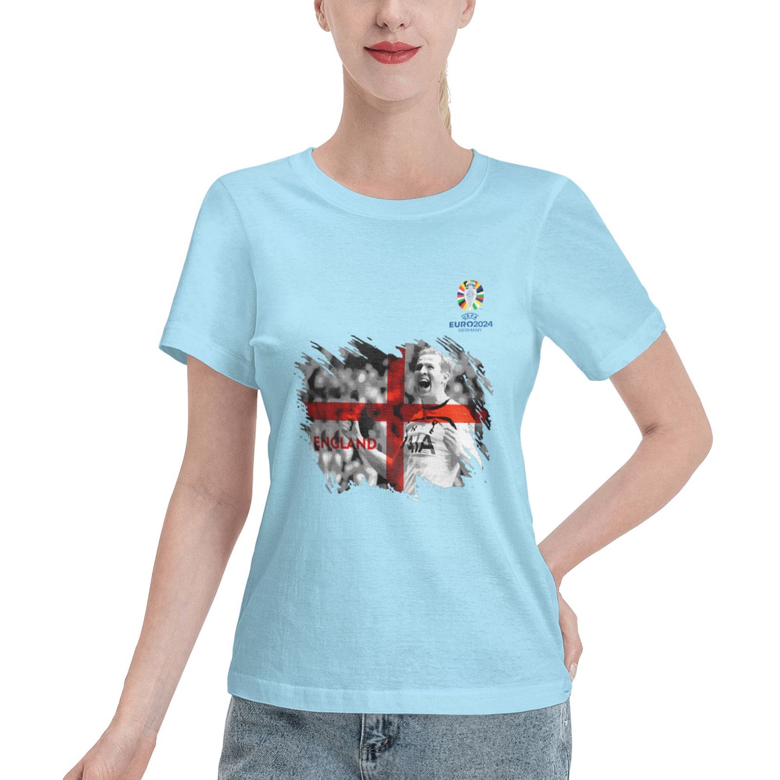 Woman's England EURO 2024 Basic Short Sleeve T-Shirt WBT1712