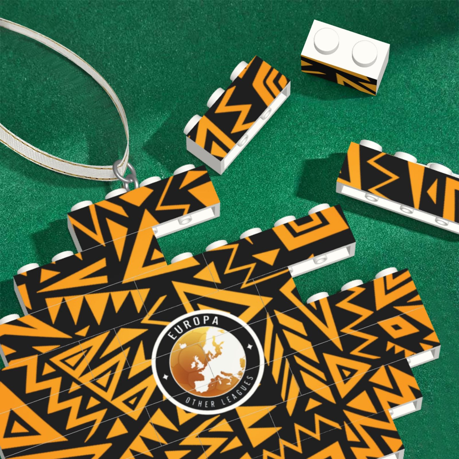 UEFA Europa League Building Block Puzzle Ornament BBP2039