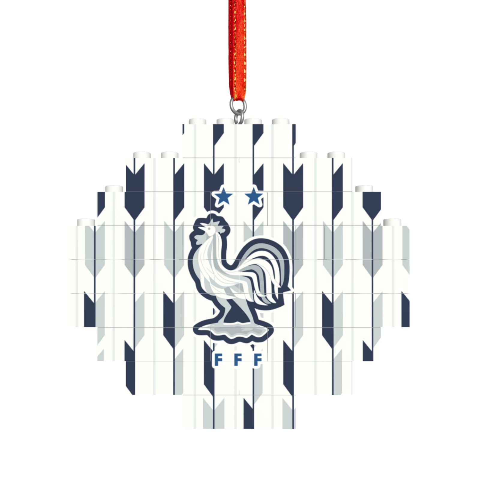 France Building Block Puzzle Ornament BBP2185