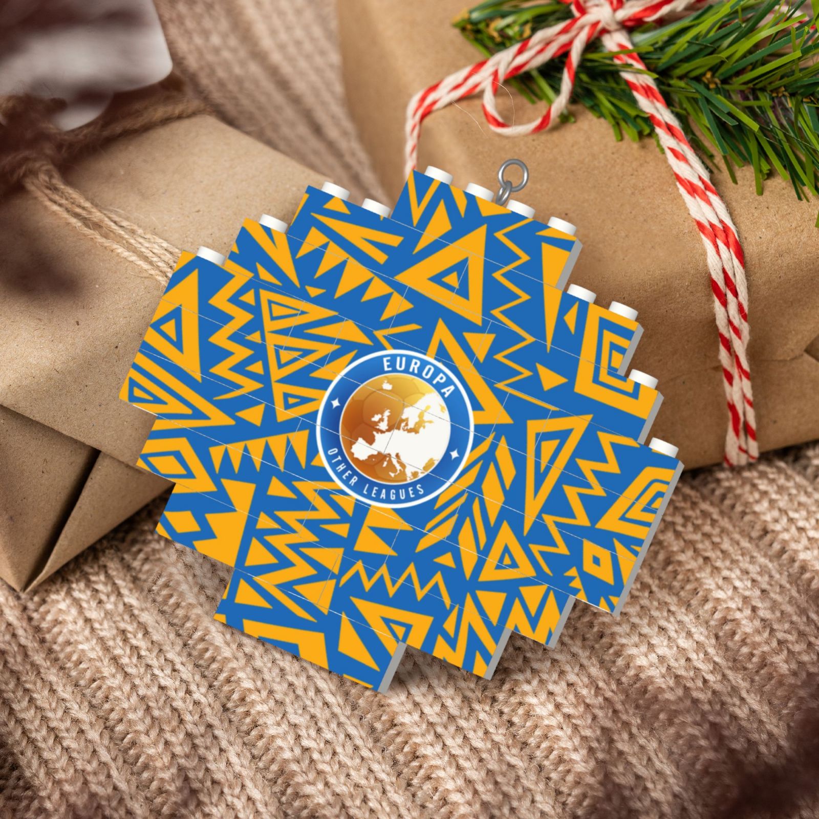 UEFA Europa League Building Block Puzzle Ornament BBP2038