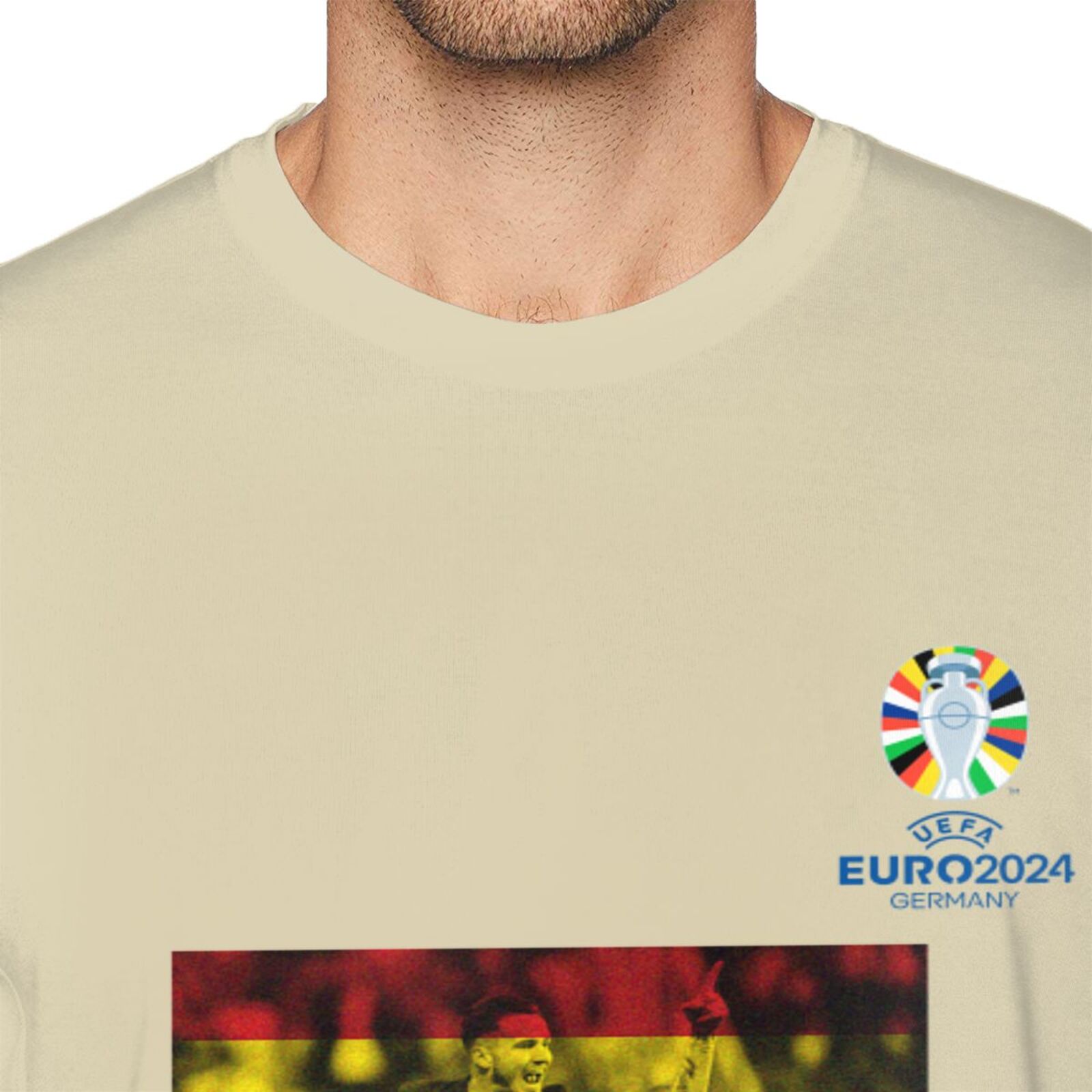 Men's Spain EURO 2024 Basic Short Sleeve T-Shirt BST1739