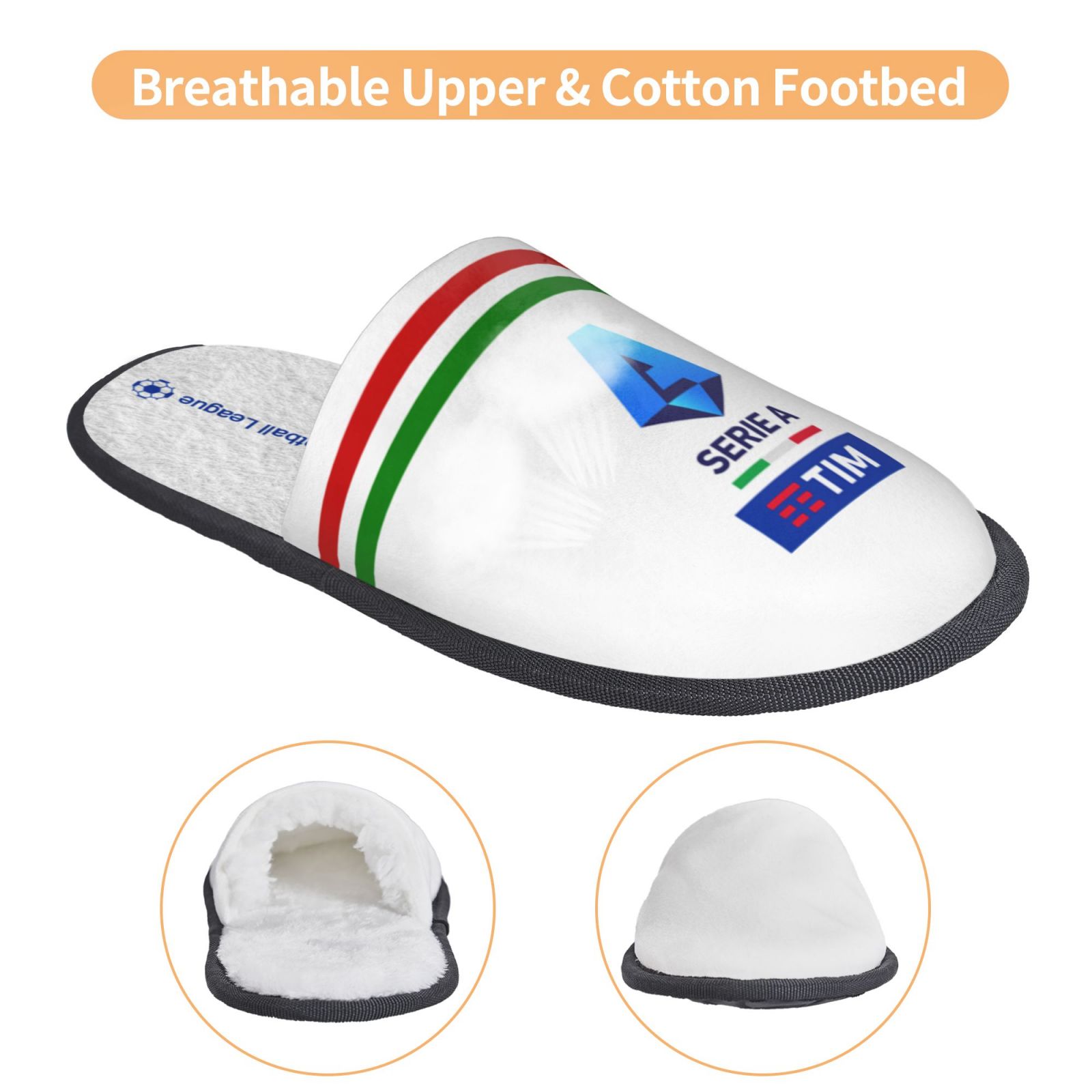 Italy Football League Cotton Slippers FSP2351