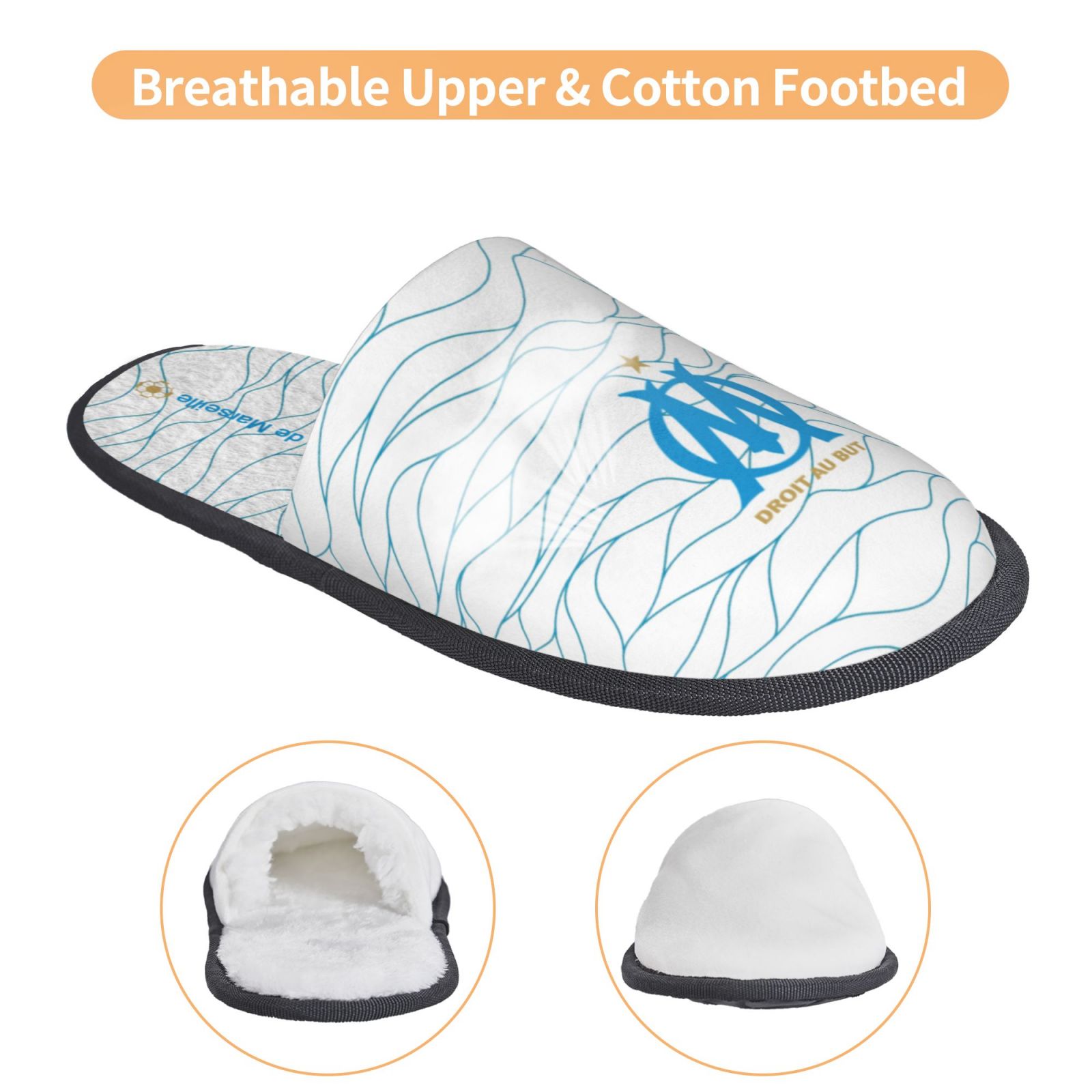 Olympique Marseille Cotton Slippers FSP2348