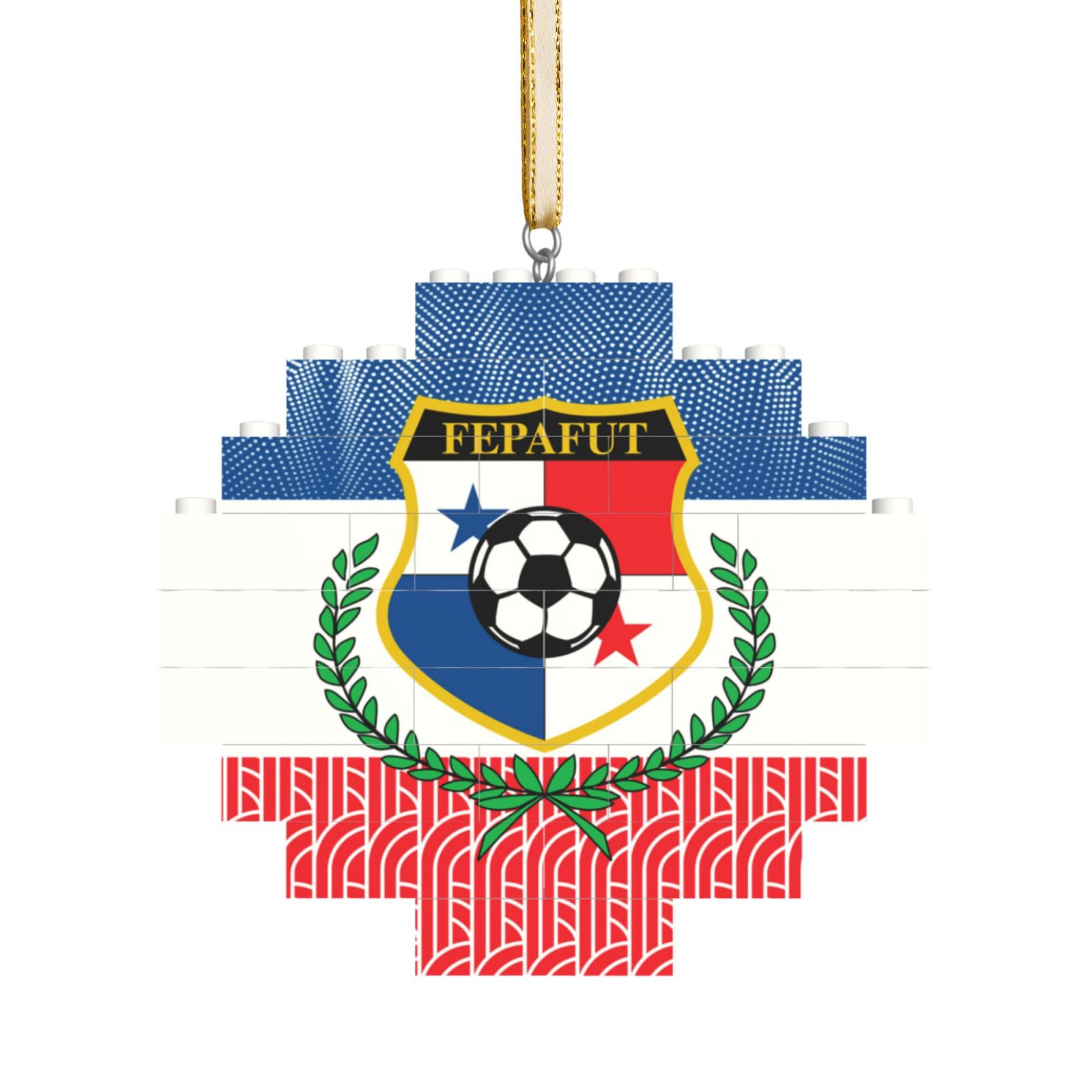 Panama Building Block Puzzle Ornament BBP2190