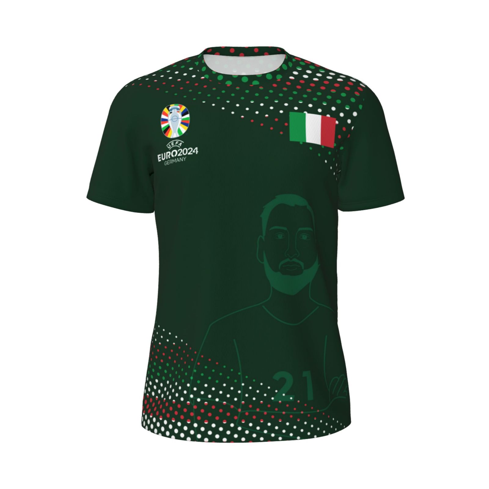 Men's Italy EURO 2024 Short Sleeved Mesh T-Shirt SMT1743