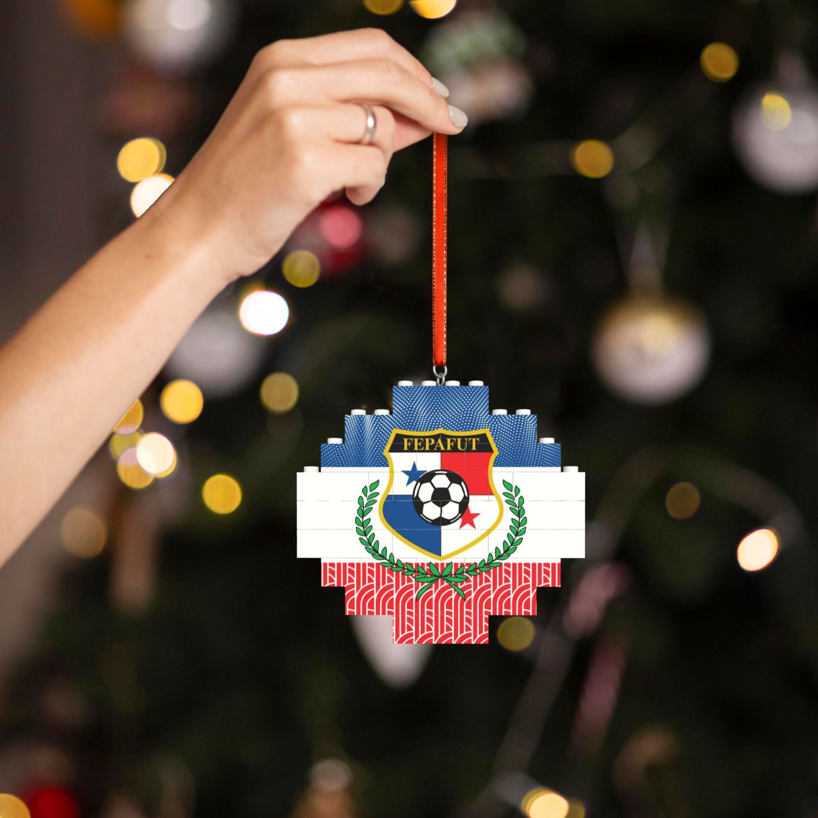 Panama Building Block Puzzle Ornament BBP2190