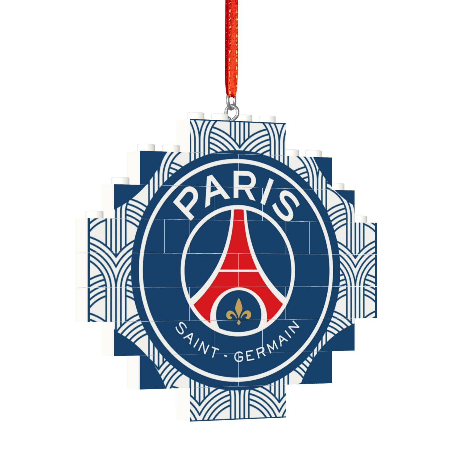 Paris Saint-Germain Building Block Puzzle Ornament BBP2188