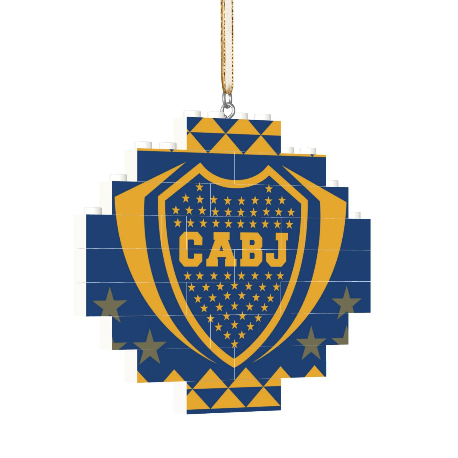 Boca Juniors Building Block Puzzle Ornament BBP2197