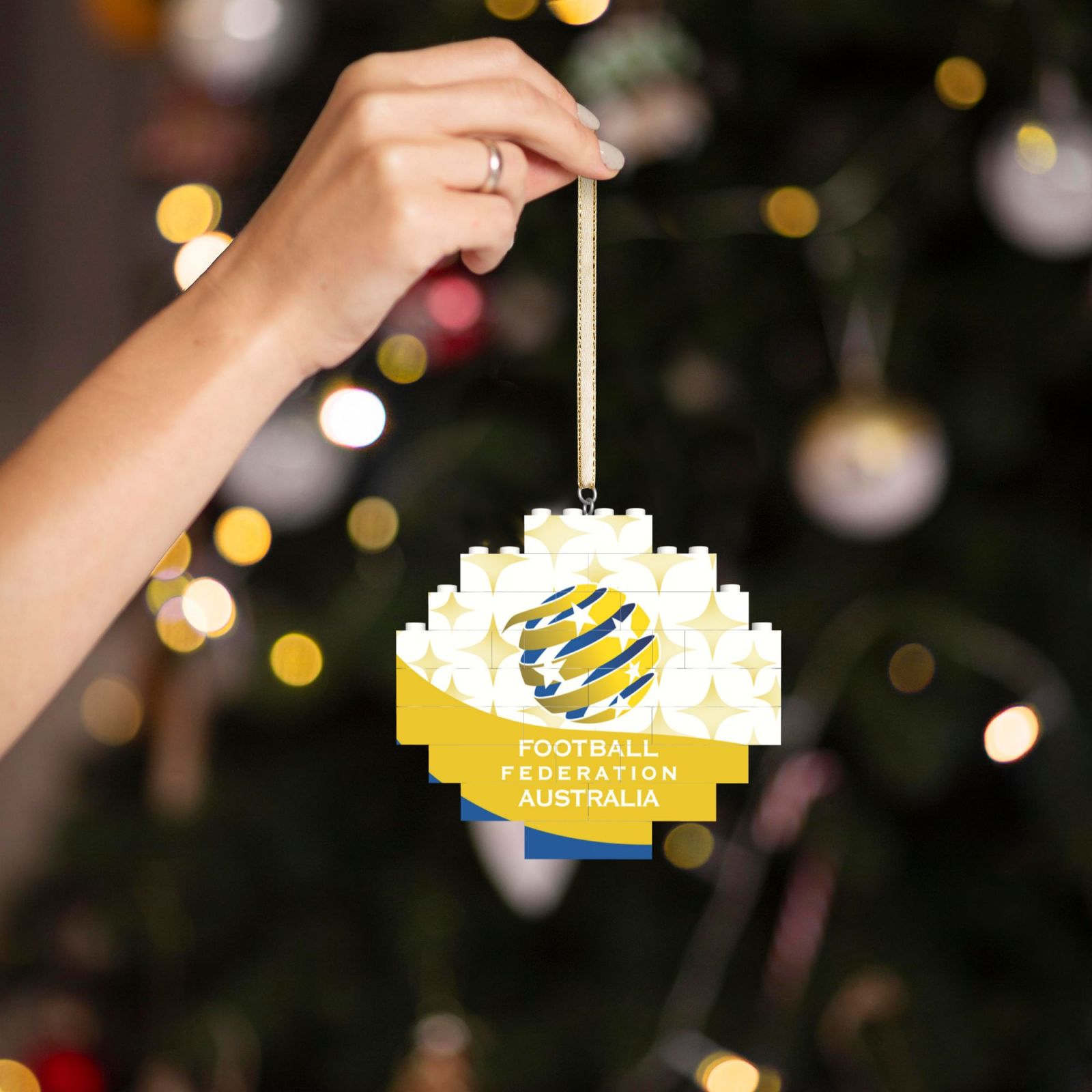 Australia Building Block Puzzle Ornament BBP2202