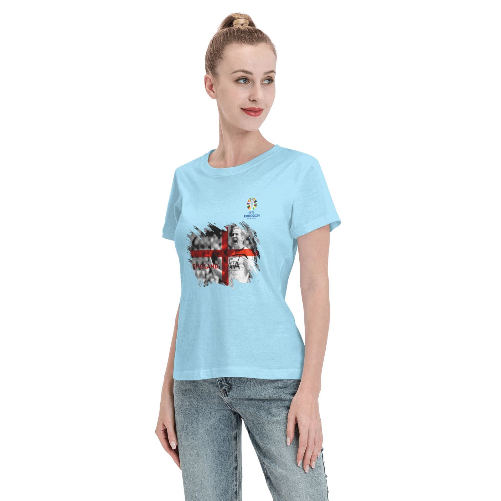 Woman's England EURO 2024 Basic Short Sleeve T-Shirt WBT1712