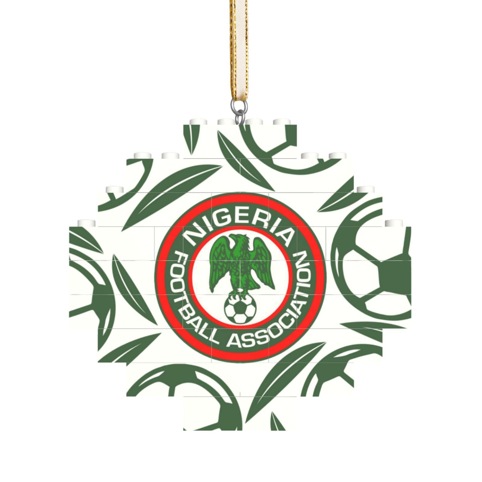 Nigeria Building Block Puzzle Ornament BBP2105