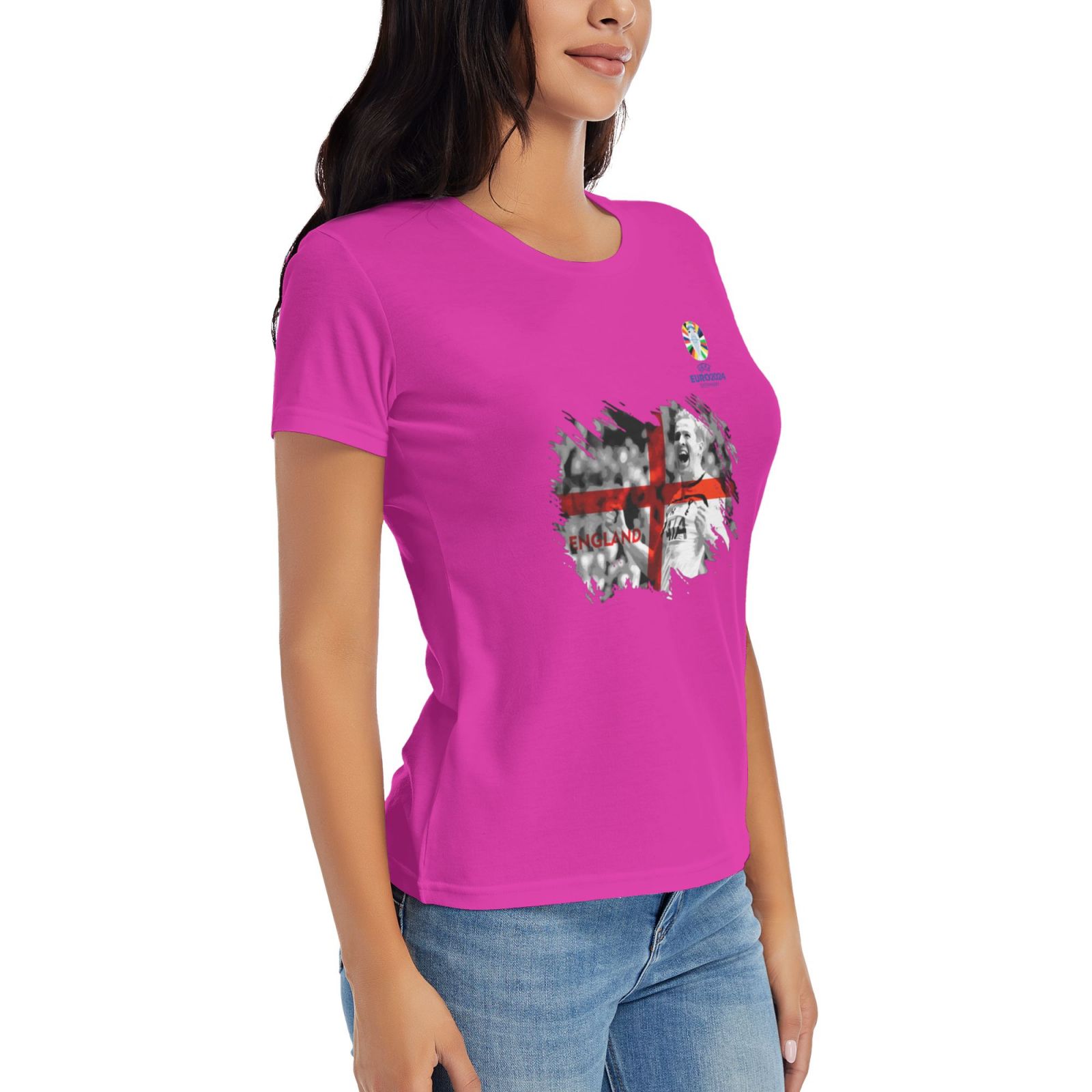 Woman's England EURO 2024 Basic Short Sleeve T-Shirt WBT1712