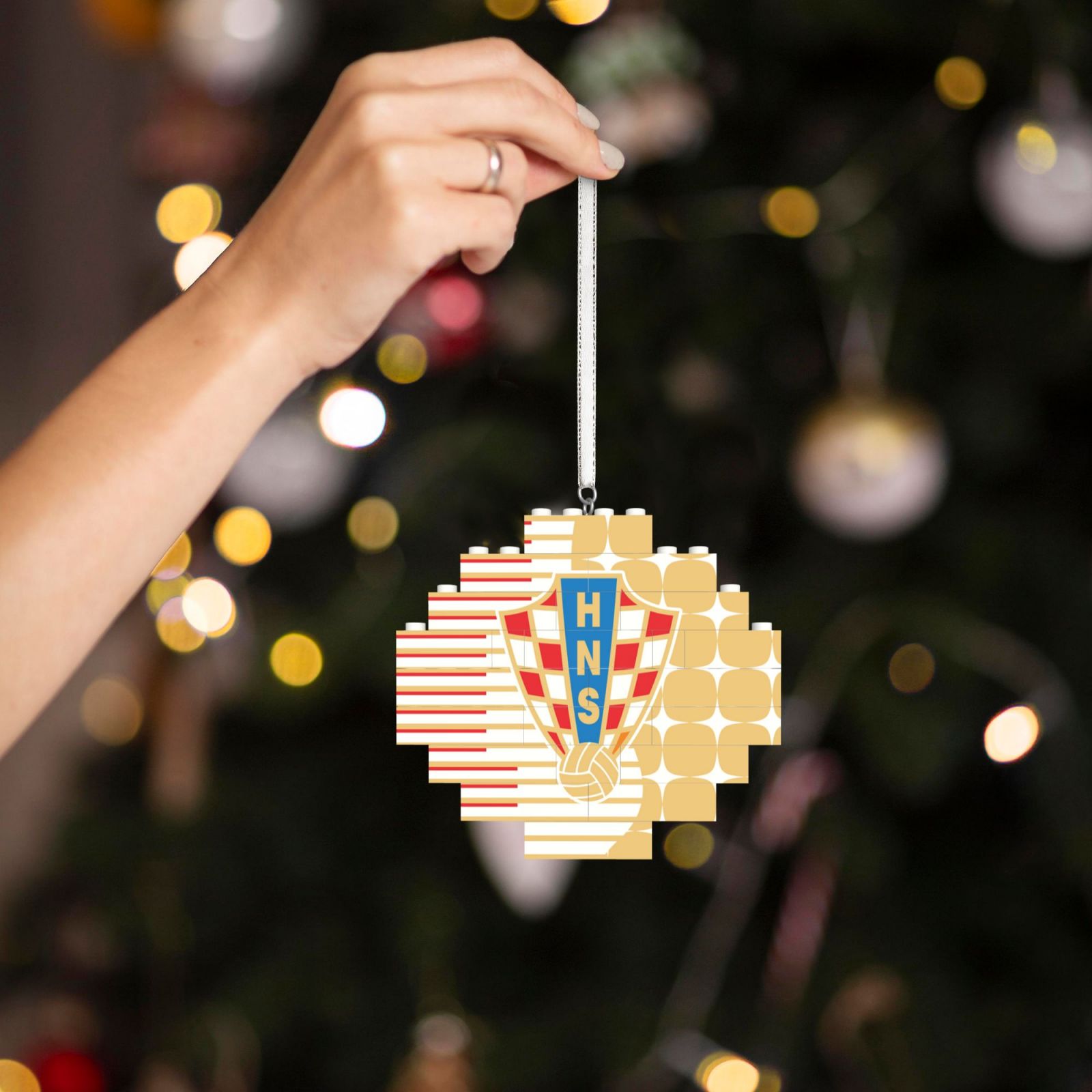 Croatia Building Block Puzzle Ornament BBP2110